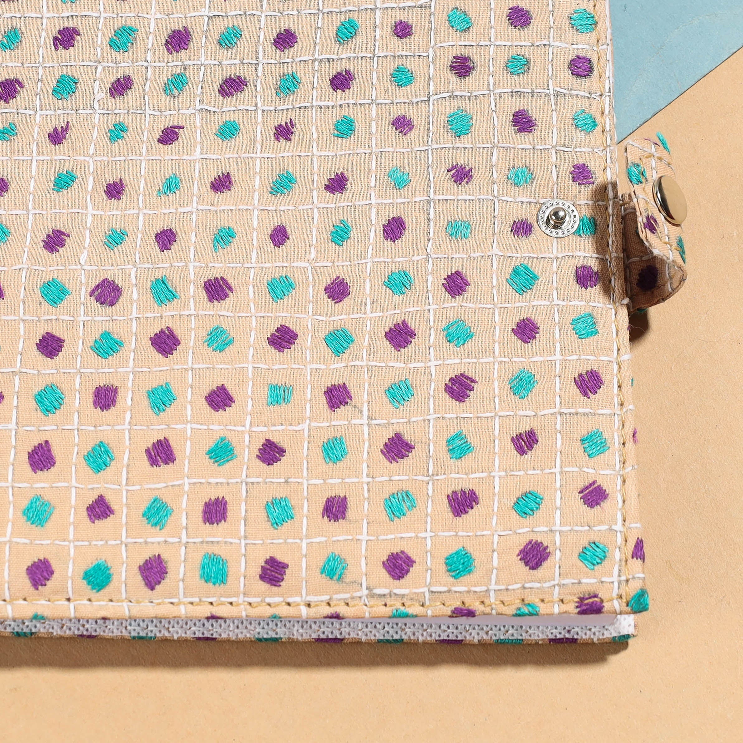 ASALKAAR Bengal Kantha Work Handcrafted Notepad (7 x 6 in) - view 2