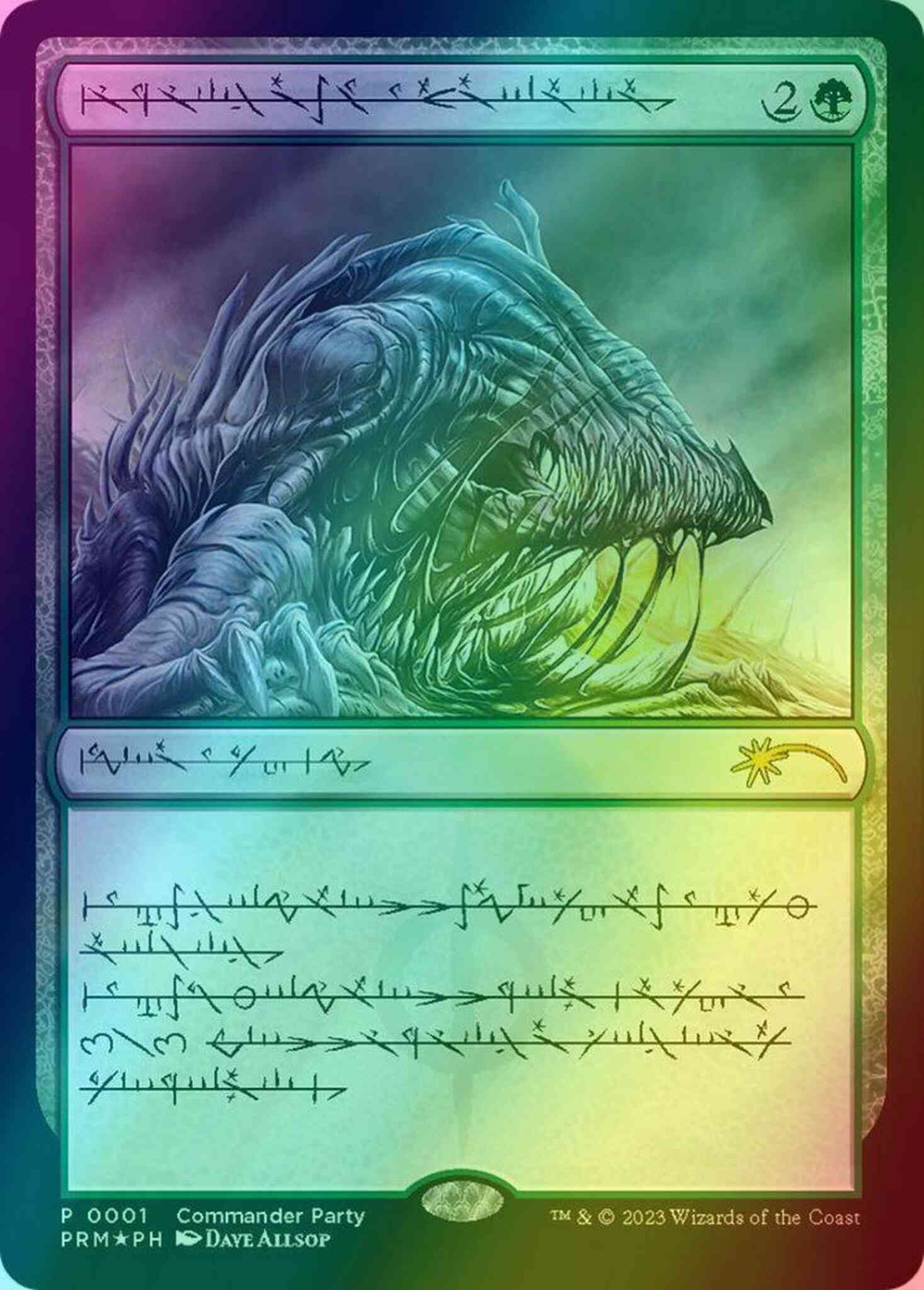 Phyrexian 3 commander – Magic Beast Within - Phyrexian [3] [Commander Party] [Wizards Play Network 2023] [Foil]