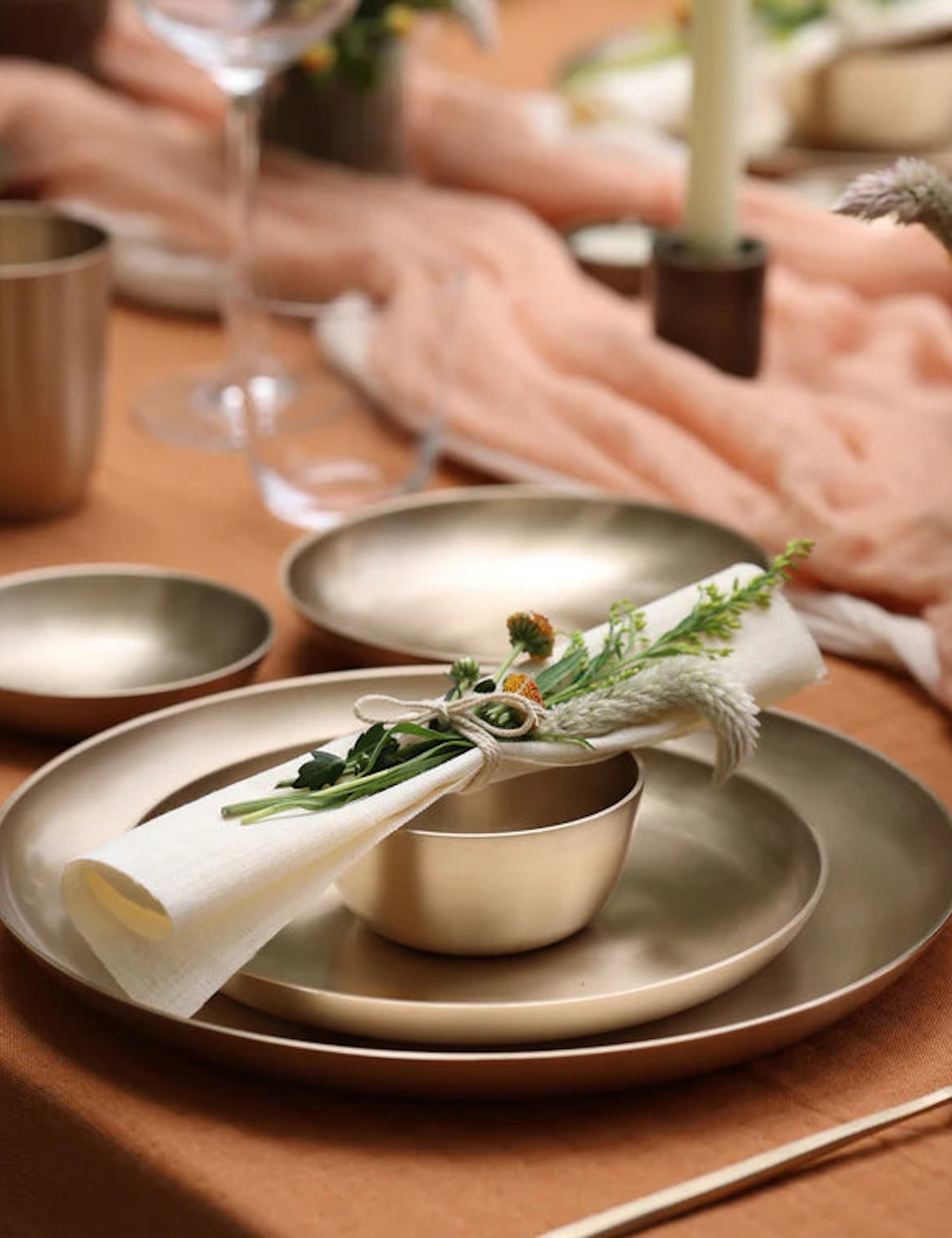 Lulu and Georgia Luxe Kansa Platter by Fleck – Bronze - view 2