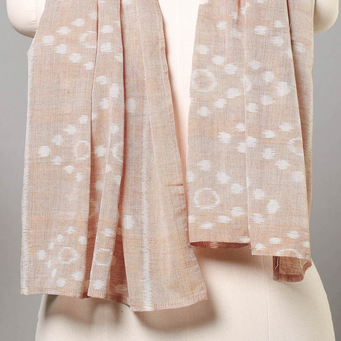 ASHOKA ASSEMBLE - CELEBRATING CRAFTS OF ODISHA Brown - Maniabandha Ikat Handloom Cotton Stole - view 2