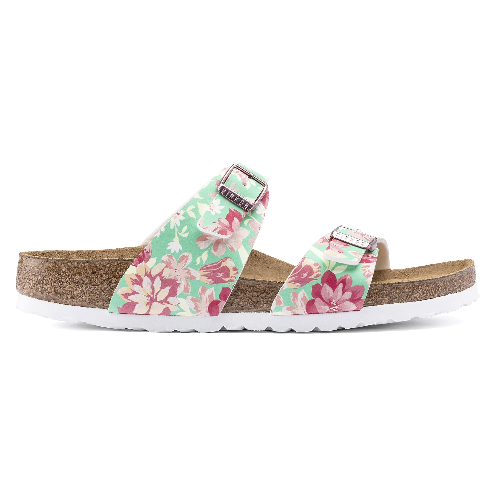 Birkenstock Sydney Soft Footbed Birko-Flor – Green Green/Supernatural Flower Emerald - view 3