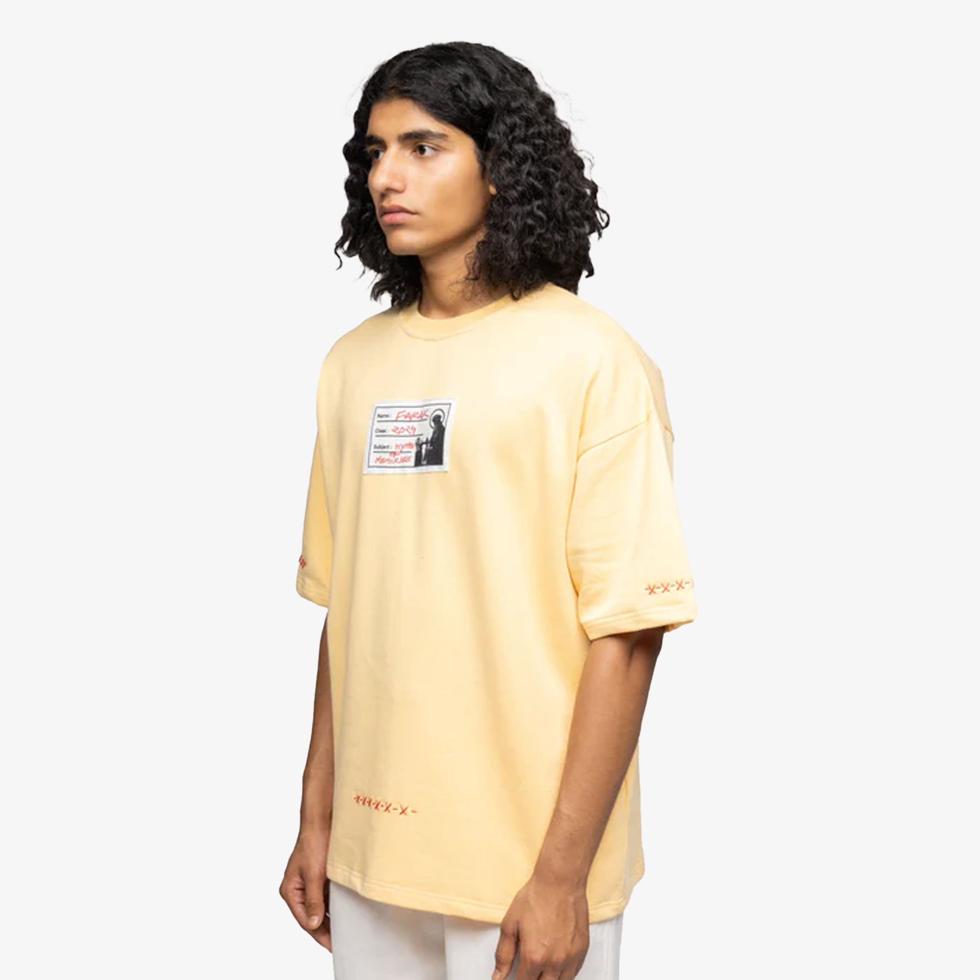 F A R A K | Call Of Fiction 2.0 T-shirt { Beige/beige - view 3