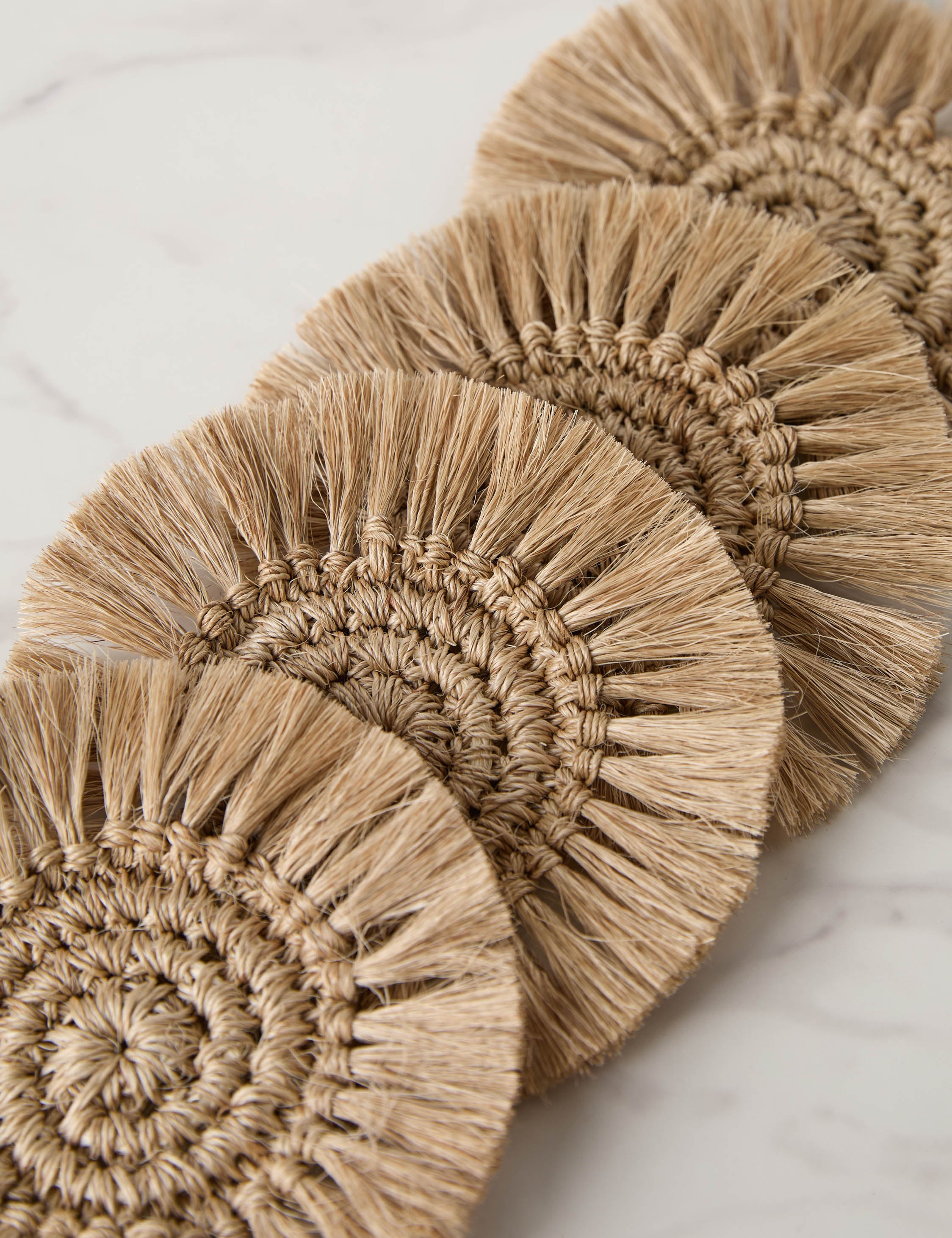 Lulu and Georgia Fique Coasters (Set of 4) by Tallo de Olivo - view 2