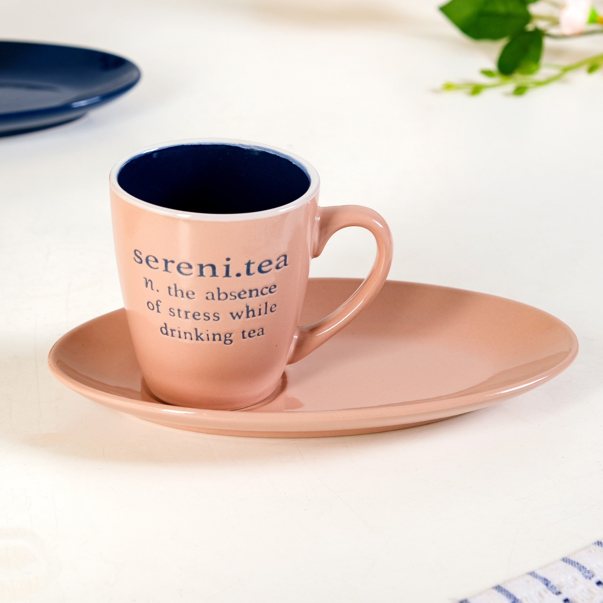 Nestasia Quote Mugs Gift Set With 4 Cups 4 Saucers 250ml - view 7