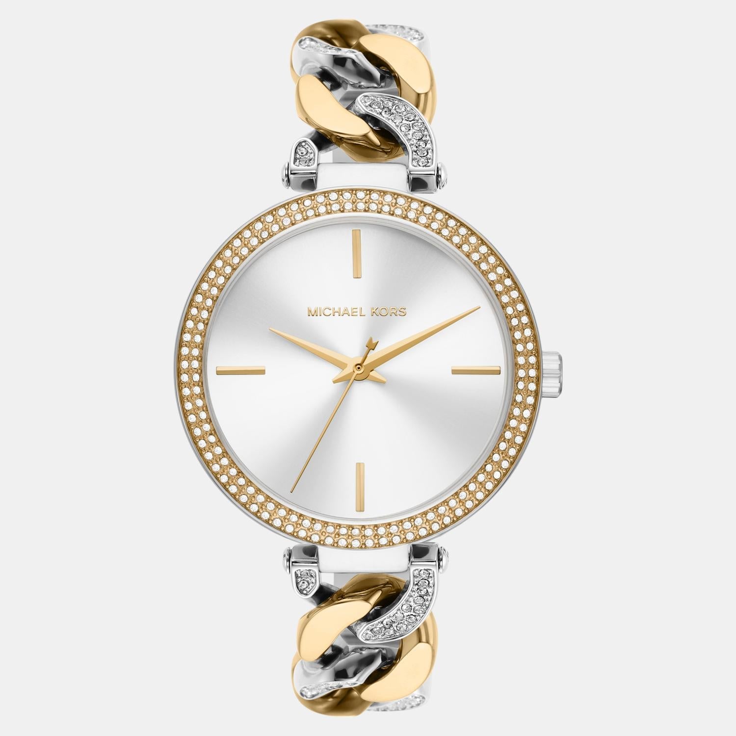 Michael Kors Catelyn Women Quartz White Dial Analog Stainless Steel Watch MK4633
