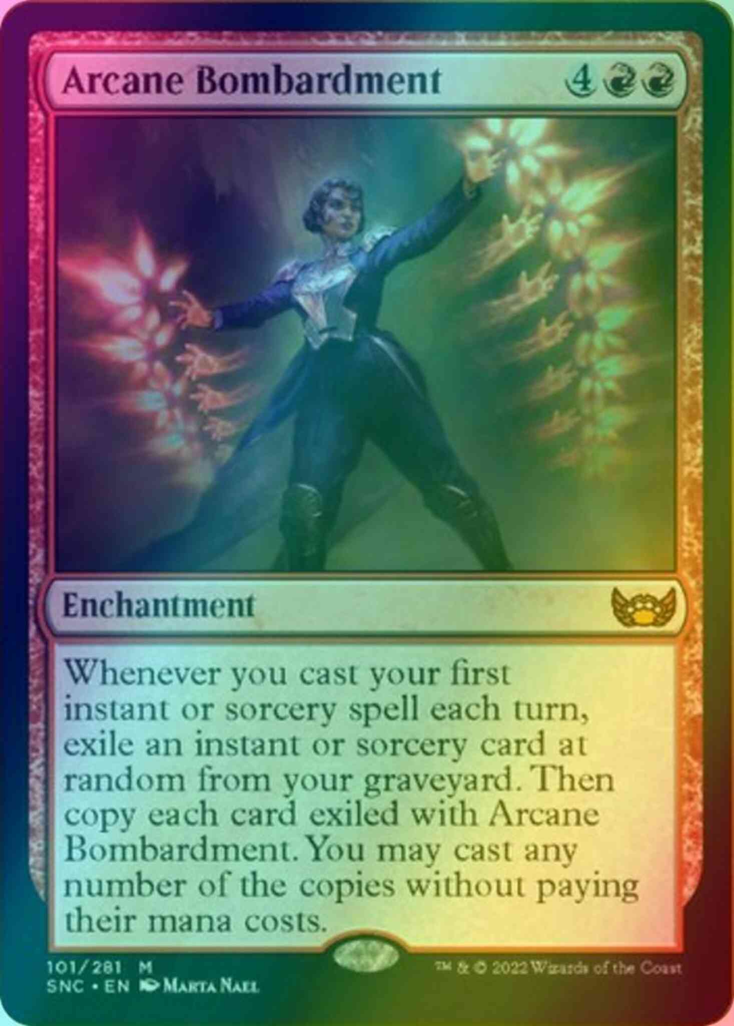 Arcane bombardment 101 – Magic Arcane Bombardment [101] [Streets of New Capenna] [Foil]