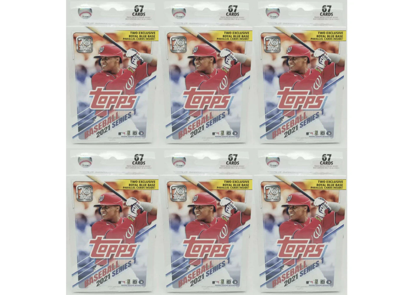 2021 Topps Series 1 Baseball Hanger Box 6x Lot