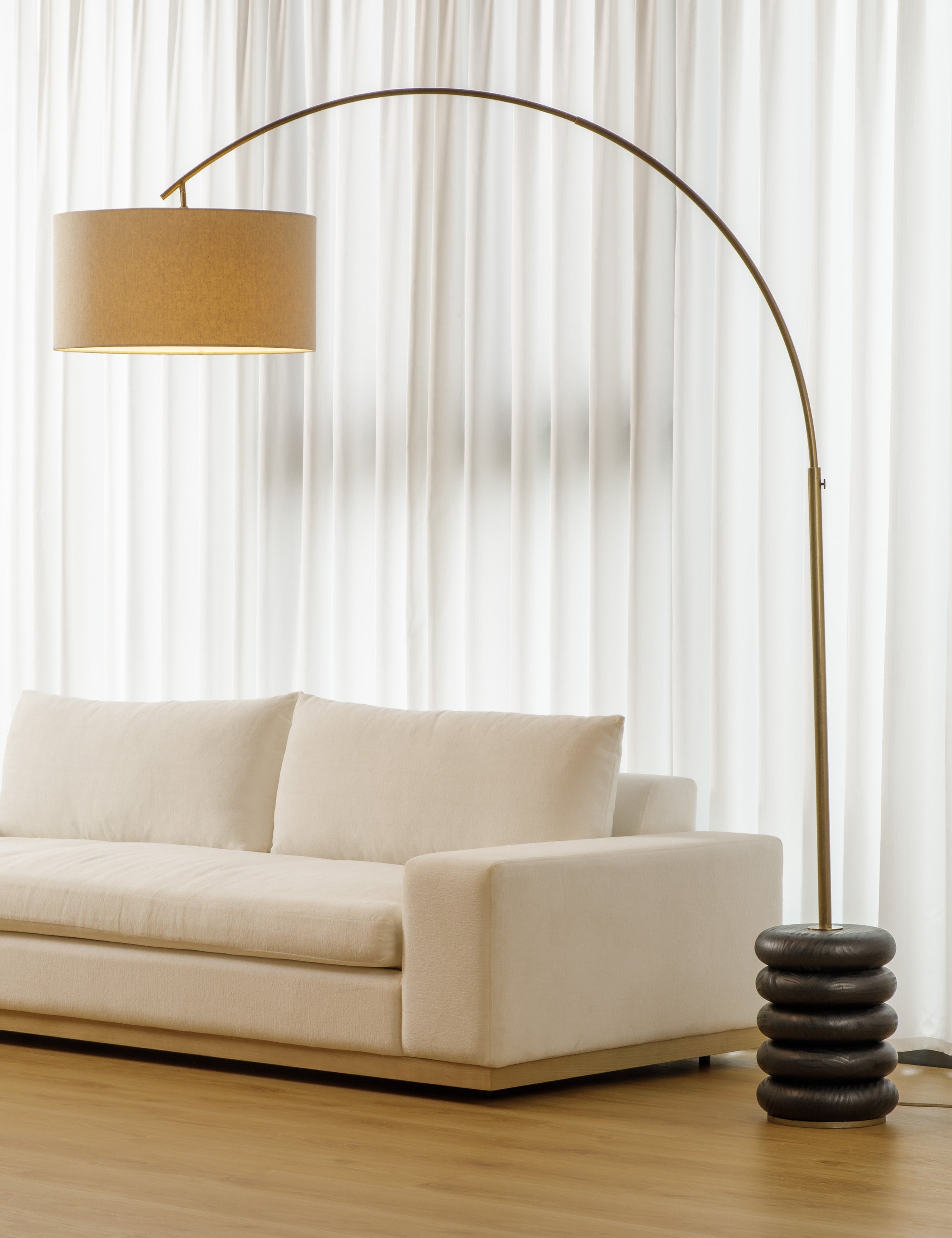 Lulu and Georgia Linus Arc Floor Lamp - view 7