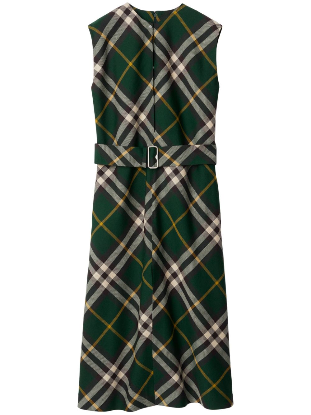Burberry Nova Check Midi Dress – Wool 100%