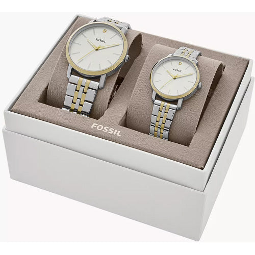 Fossil Lux Luther Silver Dial Pair 44mm & 34mm BQ2467SET - view 3