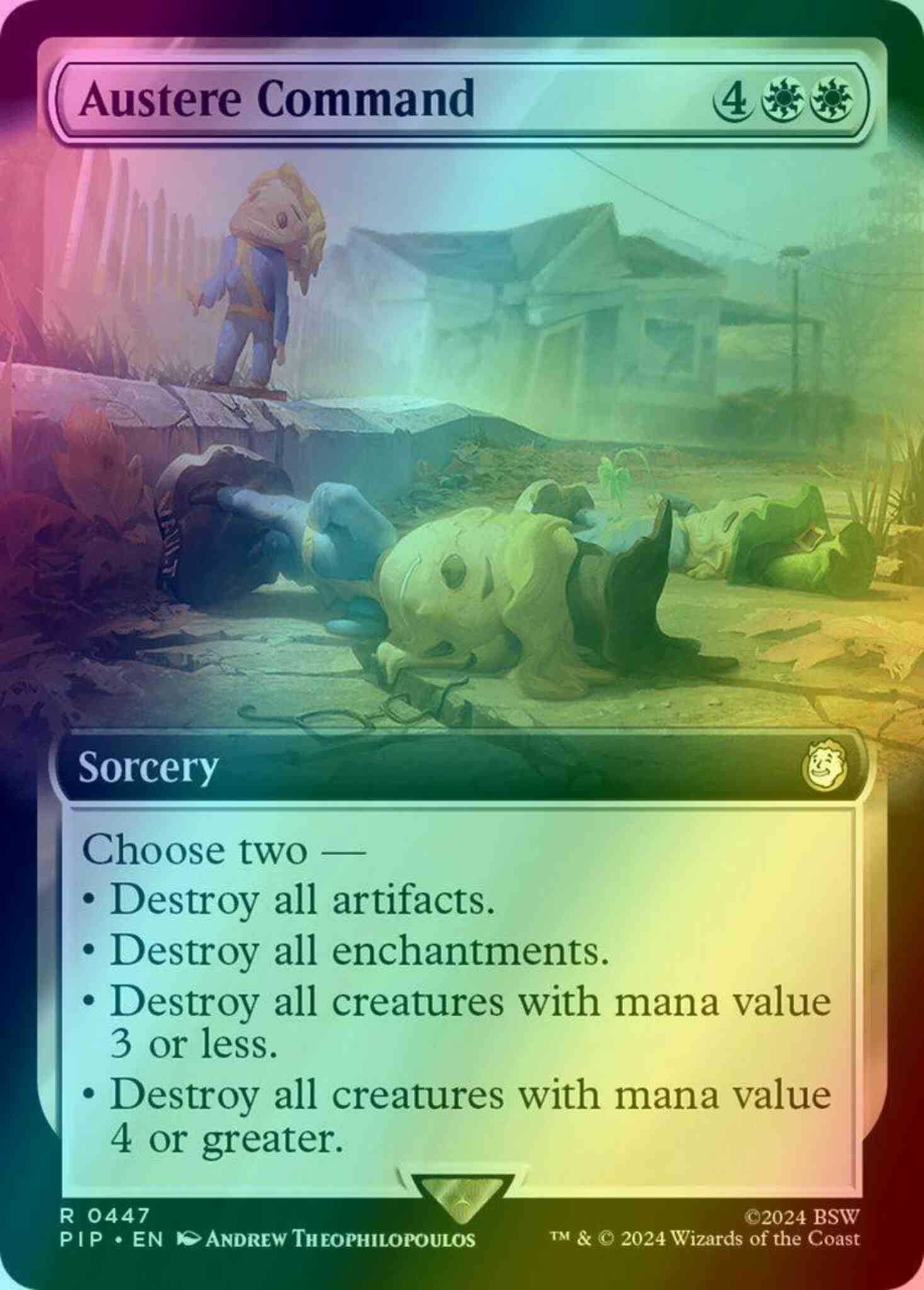 Austere command 447 – Magic Austere Command [447] [Extended Art] [Fallout] [Foil]