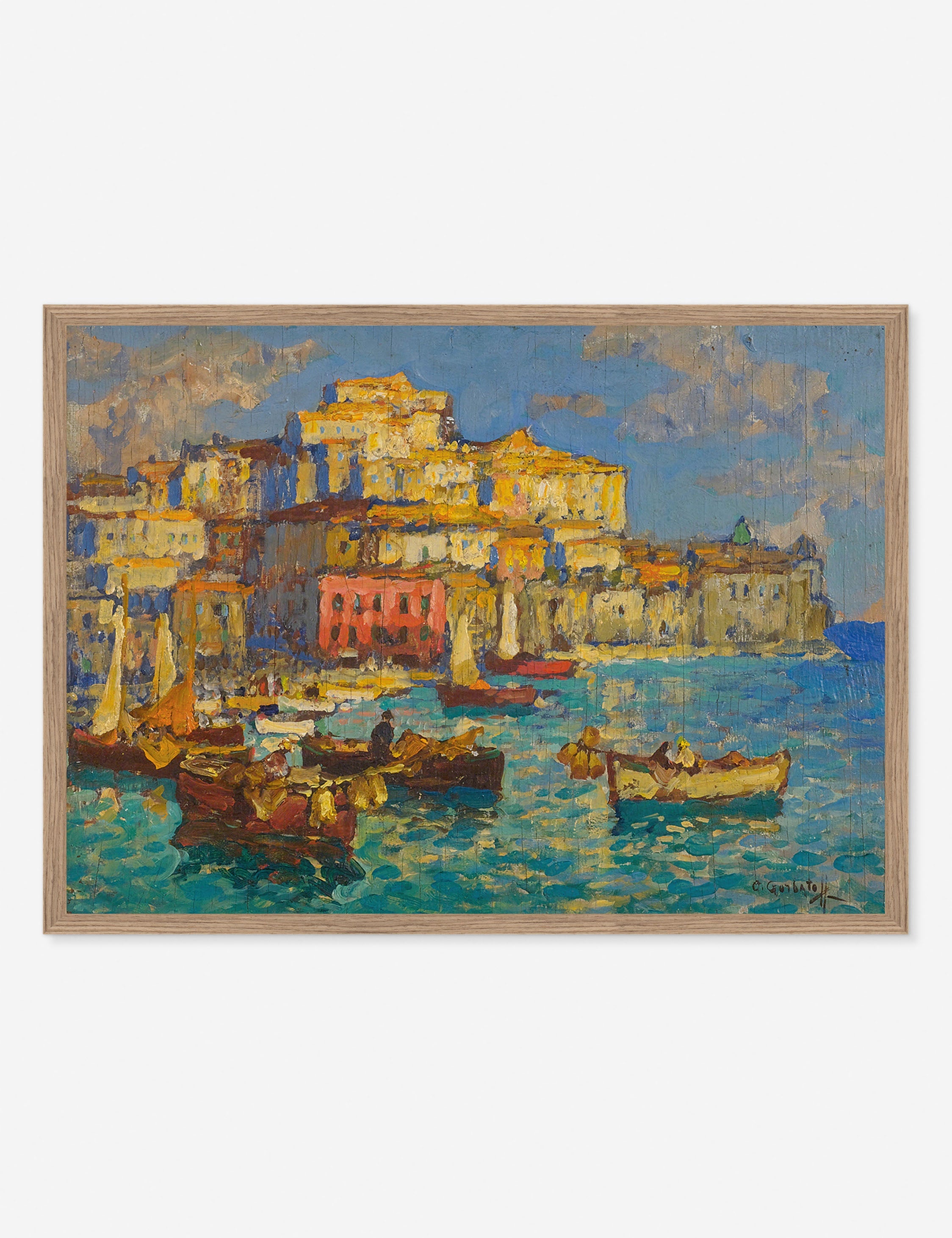 Lulu and Georgia Harbor in Naples Print by Konstantin Gorbatov - view 2