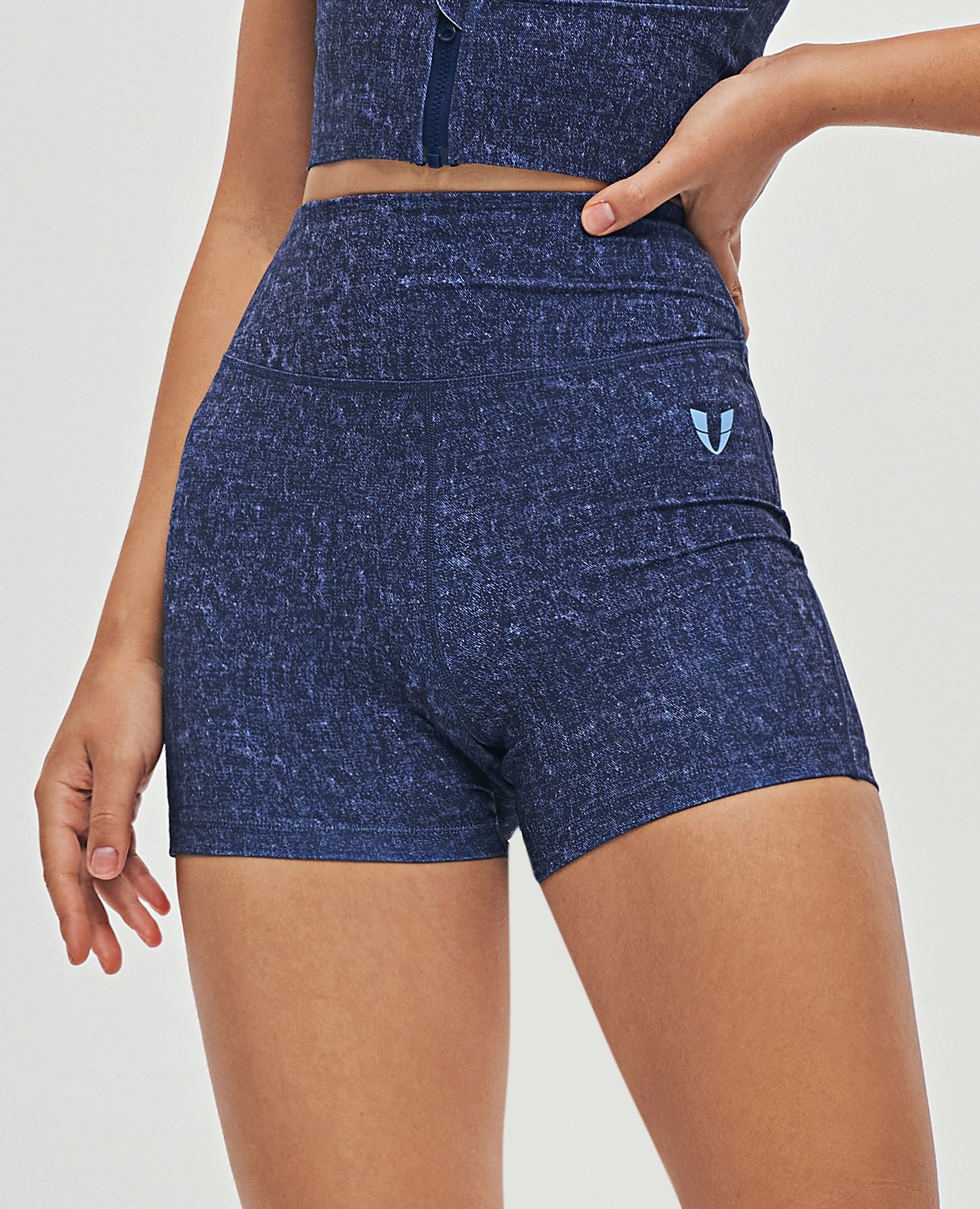 FIRM ABS Cargo Short Shorts - Denim Blue - view 2