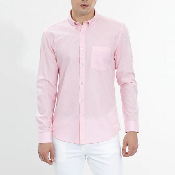 BlackTree Combo of 2 Cotton Shirt for Man (Navy Blue and Pink) - view 3