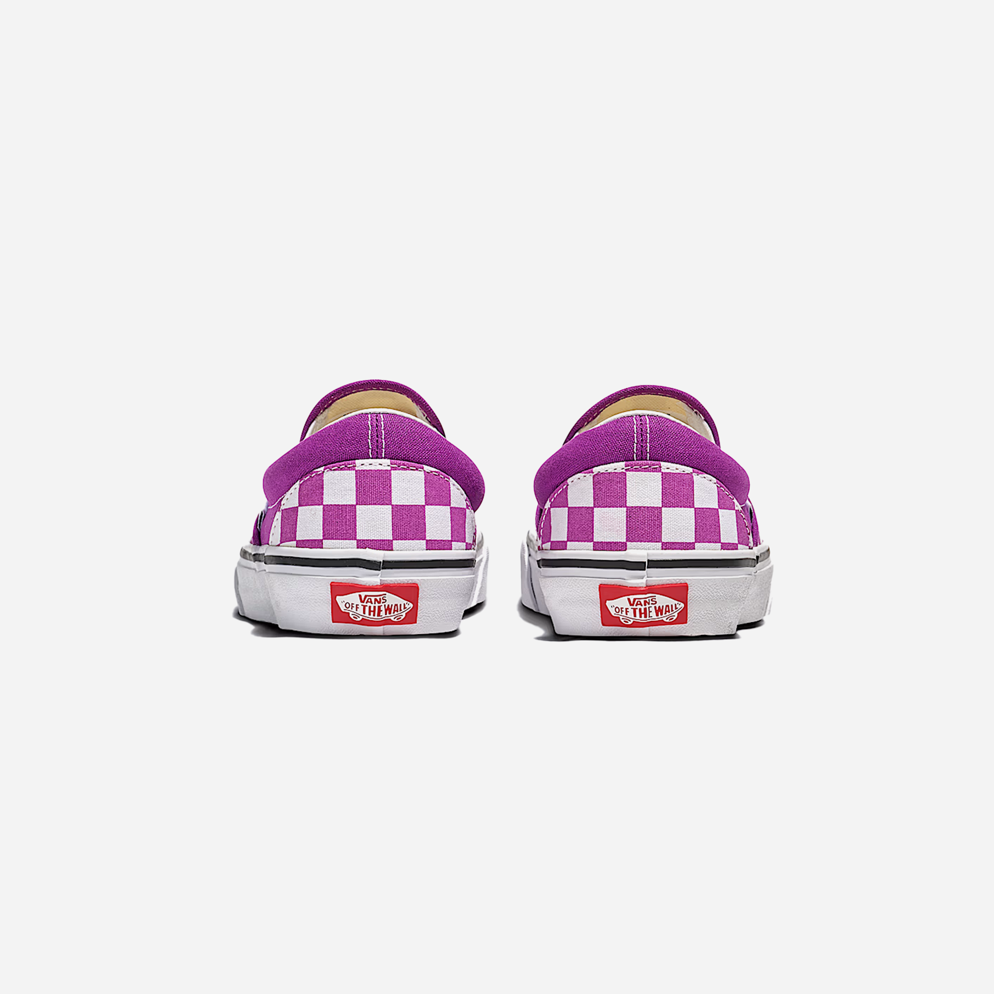 Vans Classic Slip-On Checkerboard Shoe Willowherb Purple / White - view 3