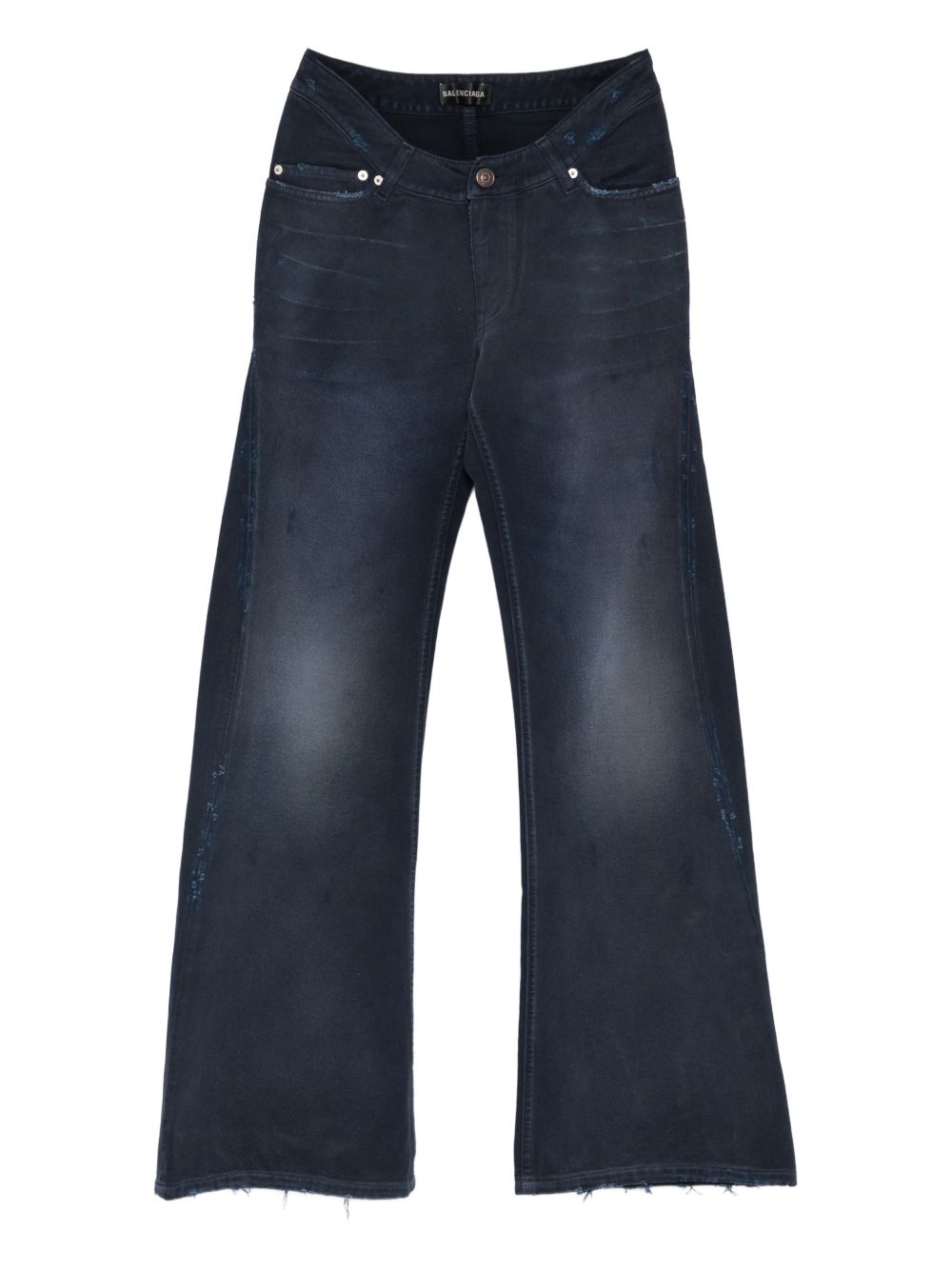 Balenciaga Frayed Denim Jeans – Cotton 100%