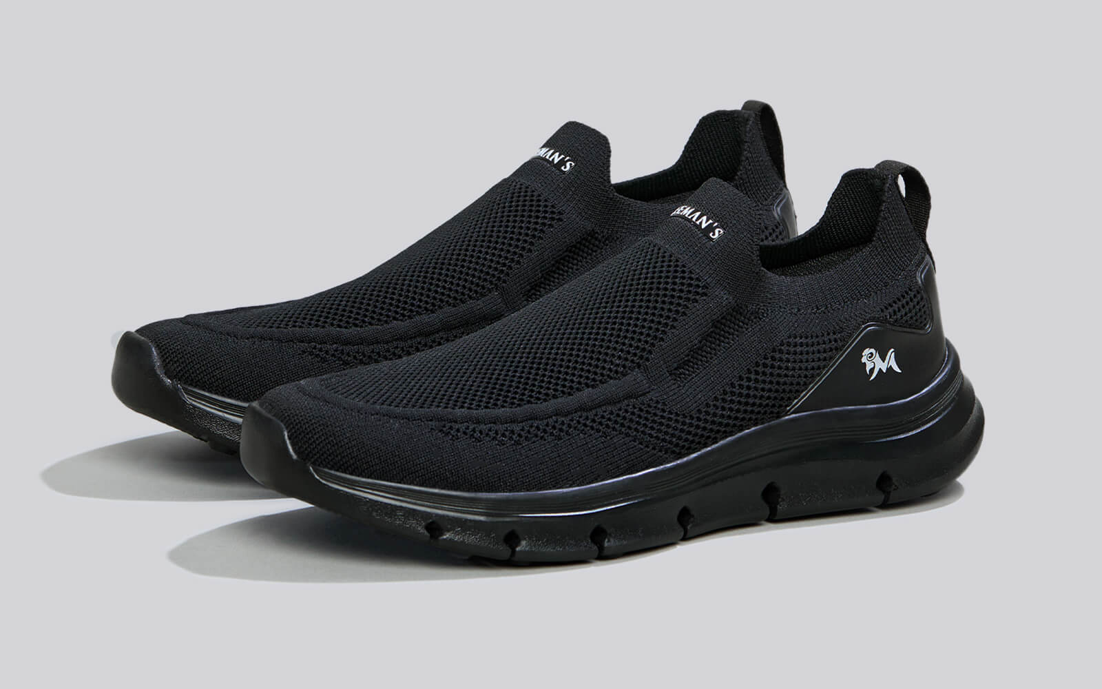 Neeman's Breathe Ease Slip Ons : Black - view 4