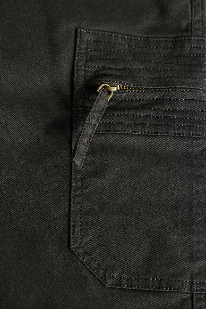 SNITCH Olive Slim Fit Cargo Pants - view 9