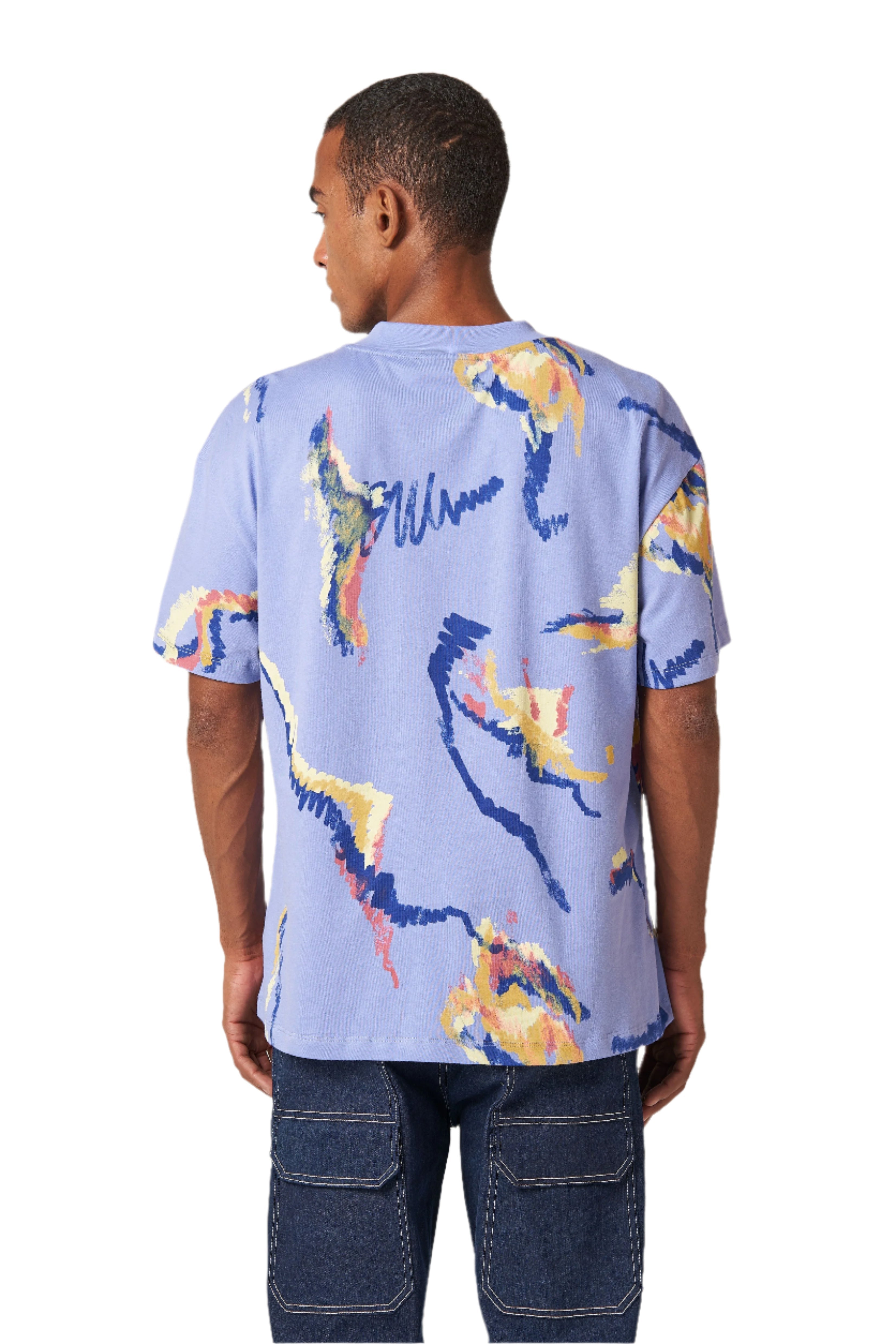 NEKO Multi Scribble T-shirt - Purple - view 2