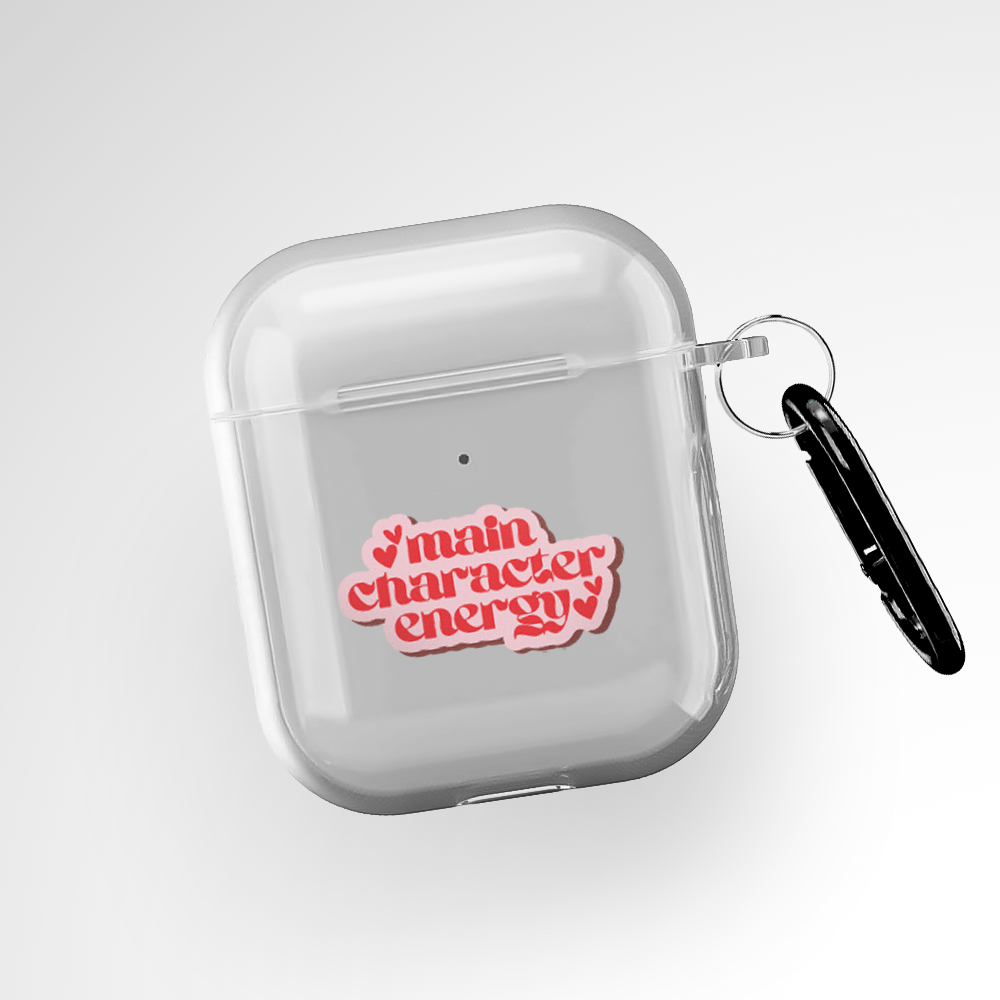 Cover It Up Main Character Energy Clear Airpods 1st Gen Case Covers
