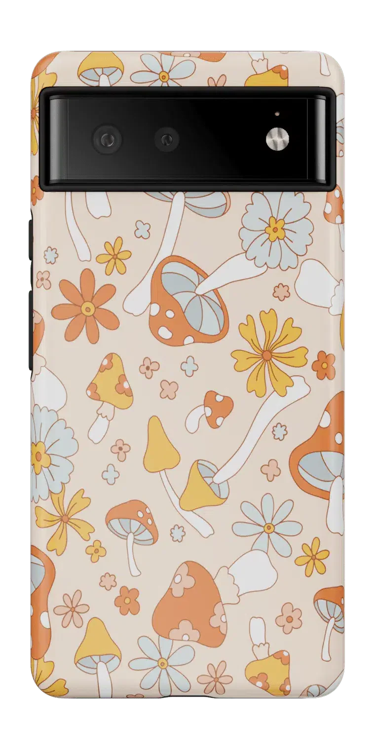 Casetry Mushroom Magic | Retro Floral Google Pixel Case