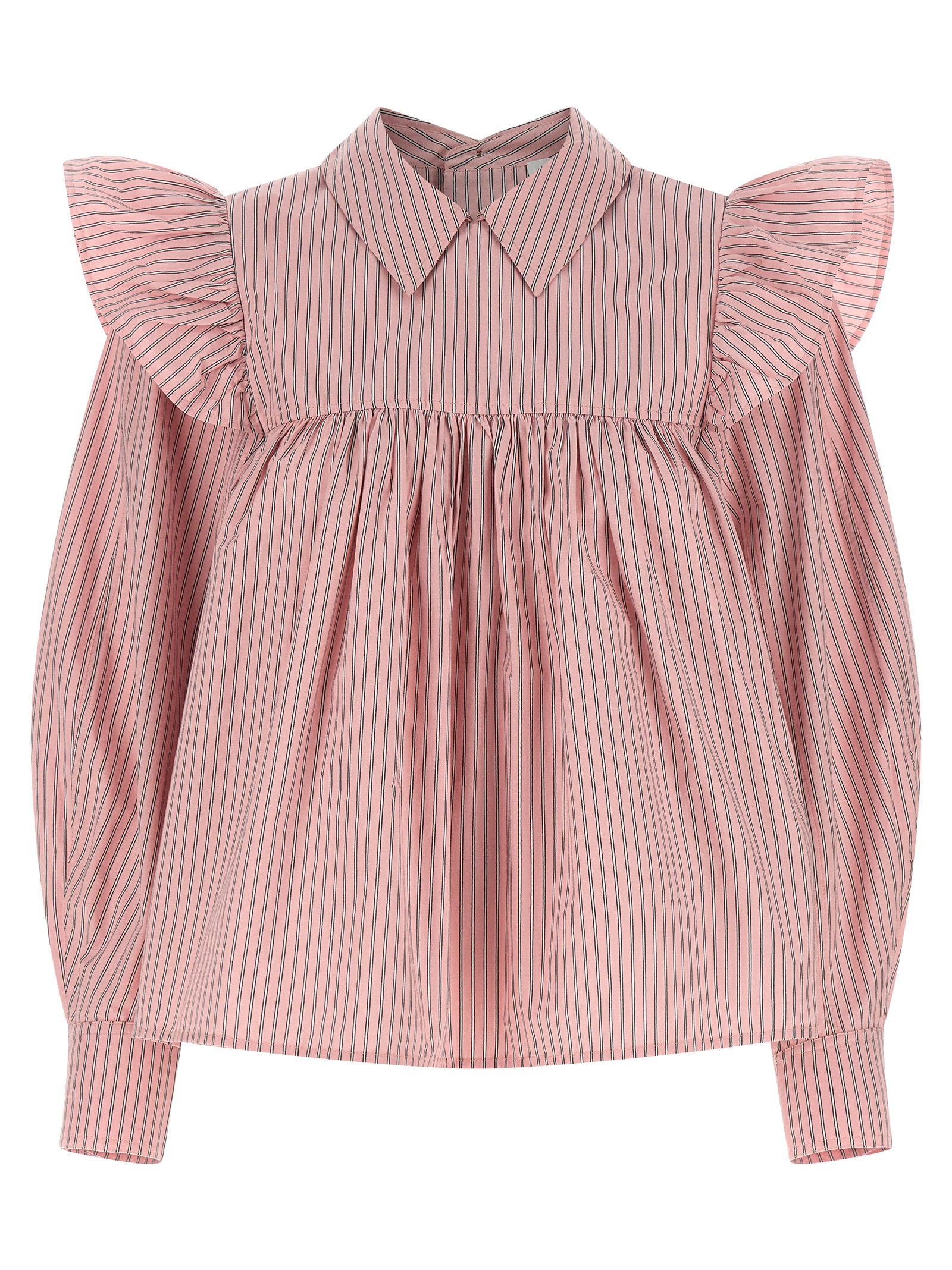 Ganni Striped Blouse – 100% organic cotton