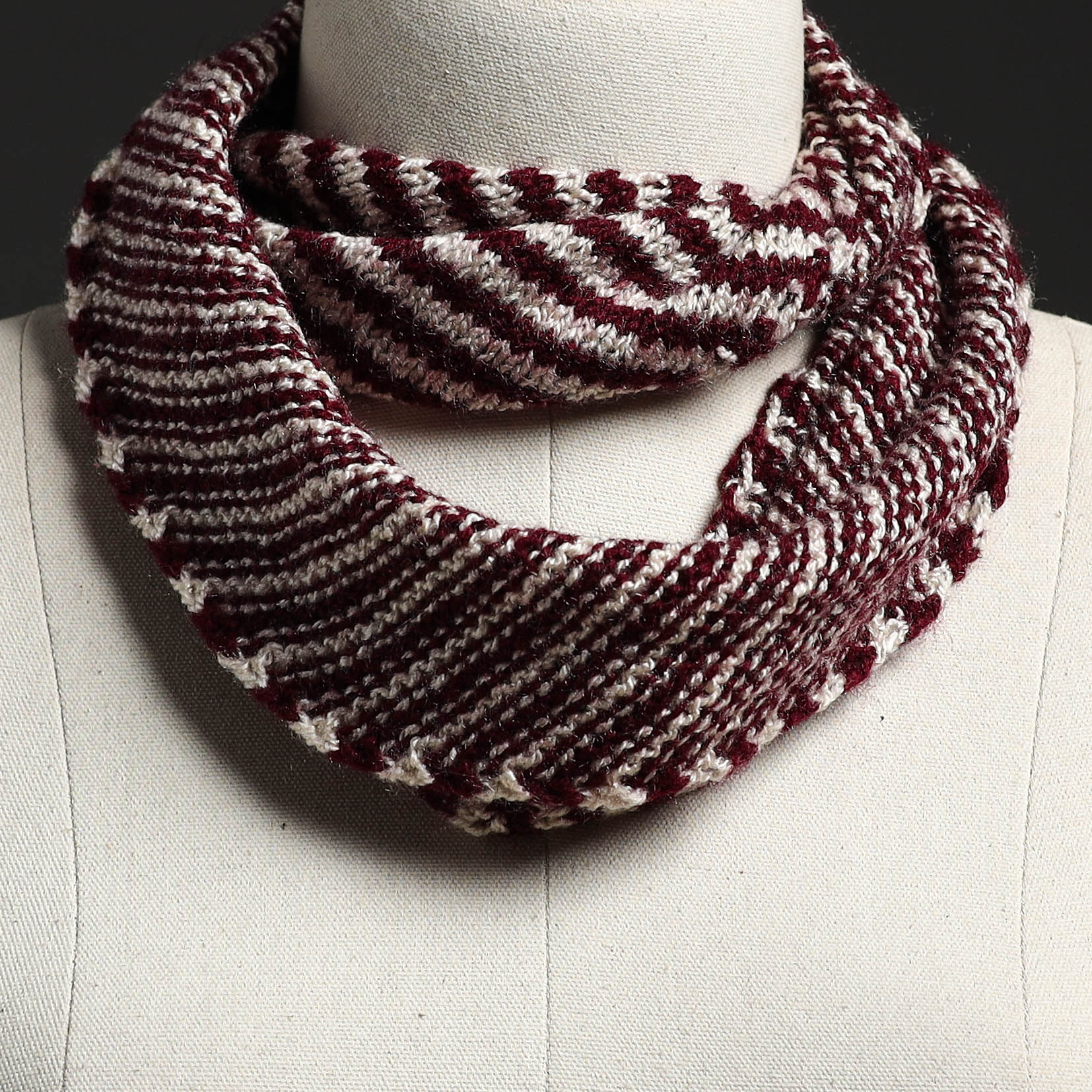 KILMORA Brown - Kumaun Hand Knitted Woolen Neck Warmer 33 - view 2