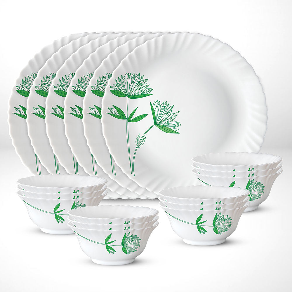 My Borosil Larah by Borosil Green Lily Thali Set
