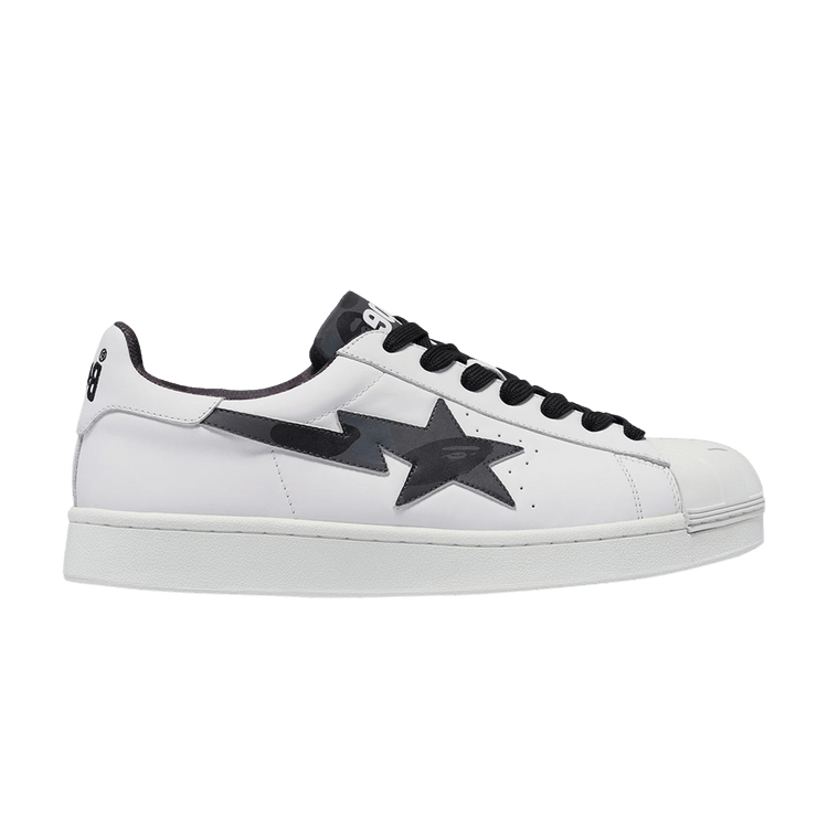 BAPE A Bathing Ape Skull Sta White Black