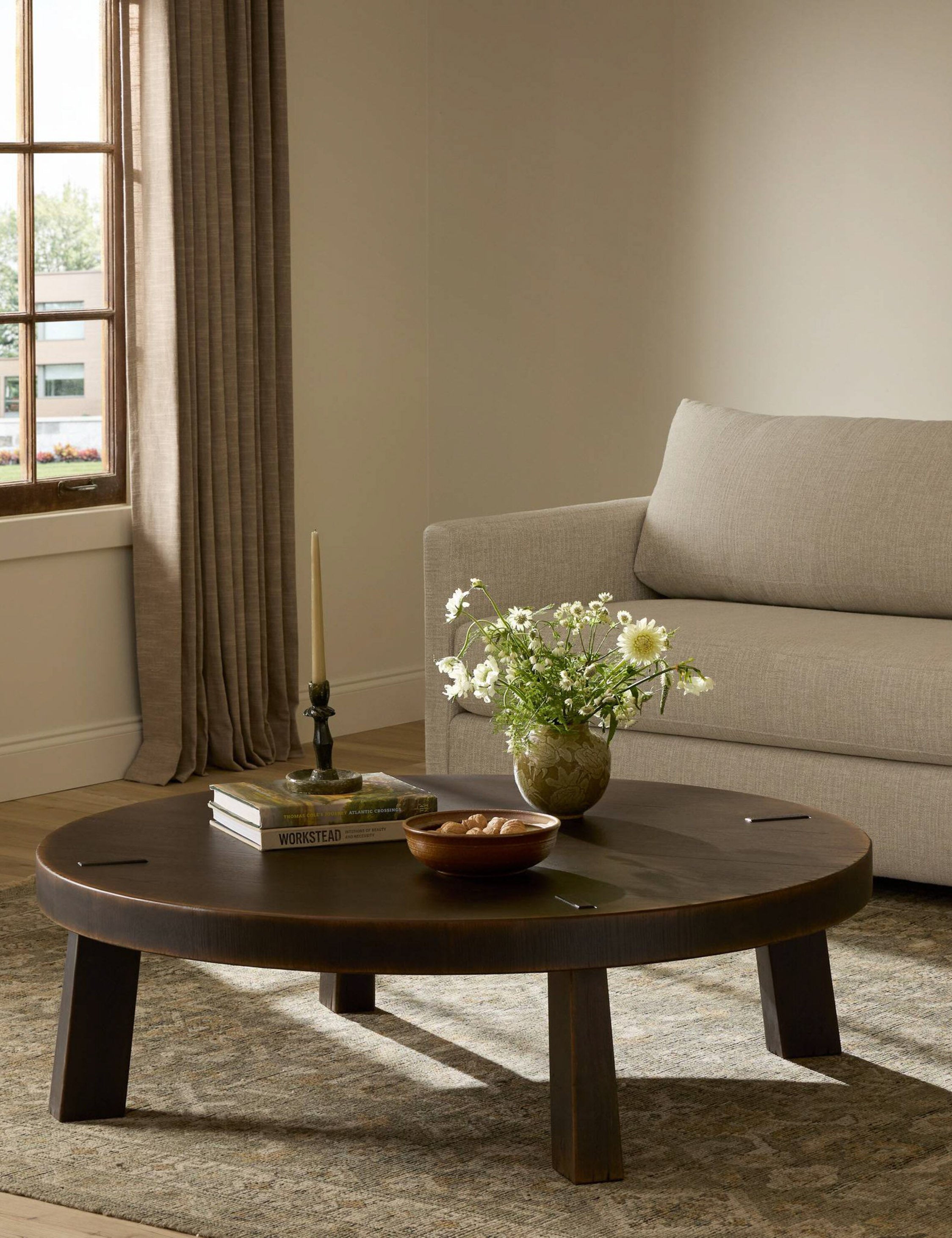 Lulu and Georgia Sadira Round Coffee Table by Amber Lewis x Four Hands - view 7