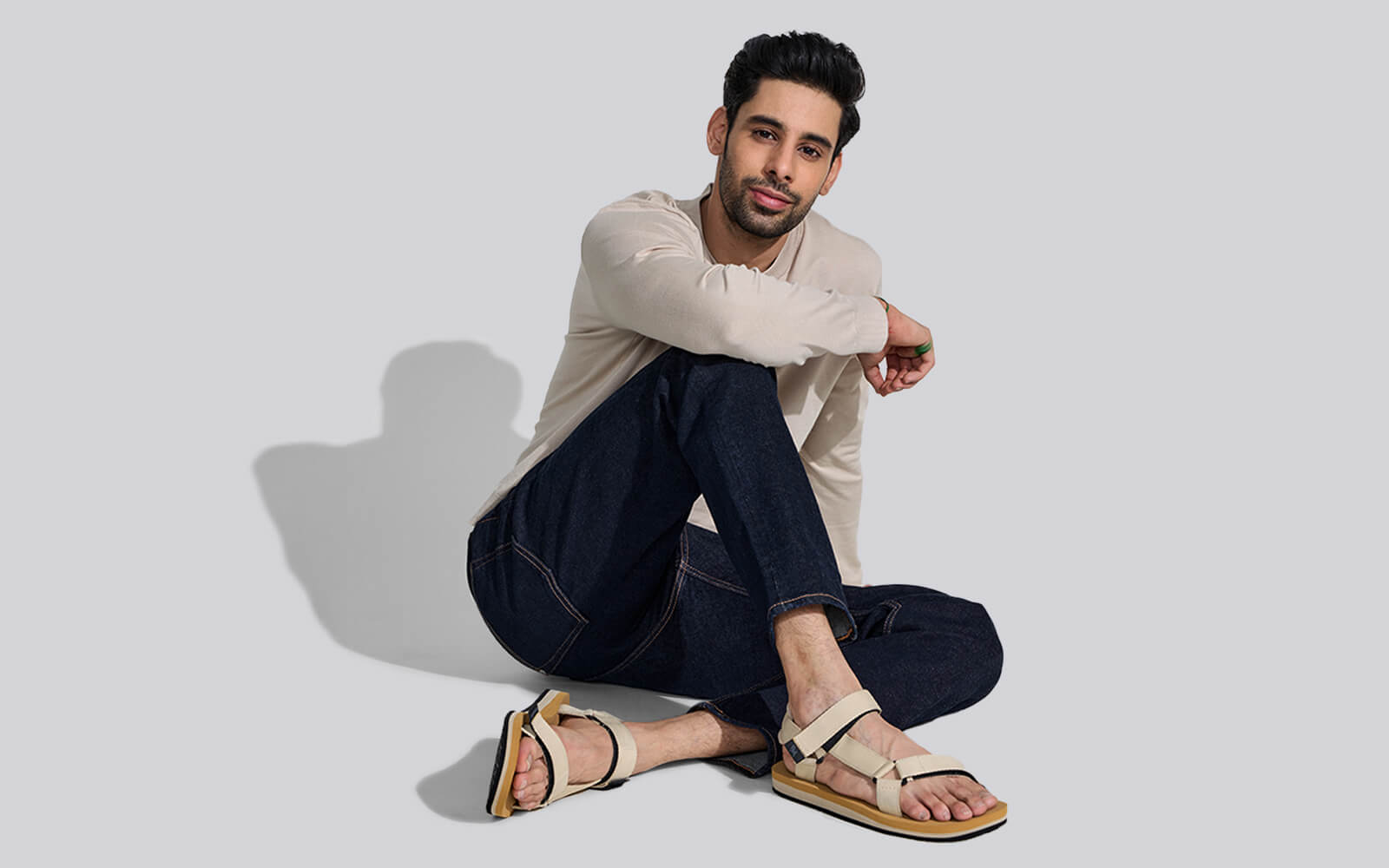Neeman's Airy Strap Sandals : Tan-Beige - view 8