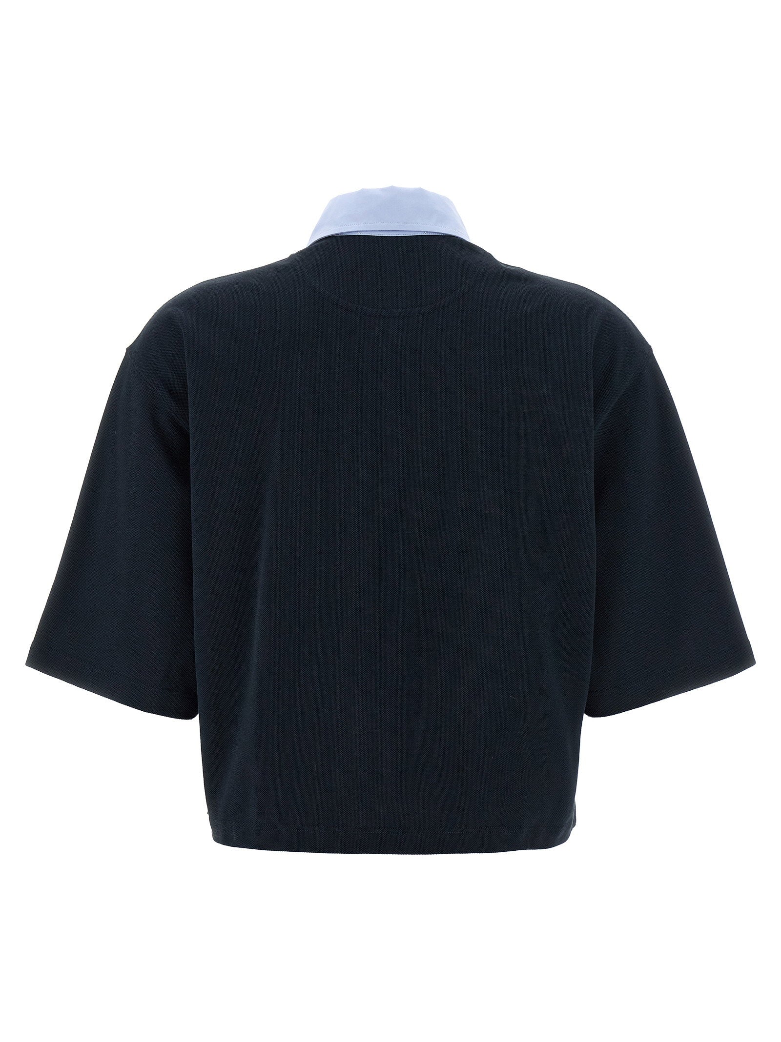 Stella Mccartney Cropped Piquet Polo – 99% cotton, 1% polyester - view 2
