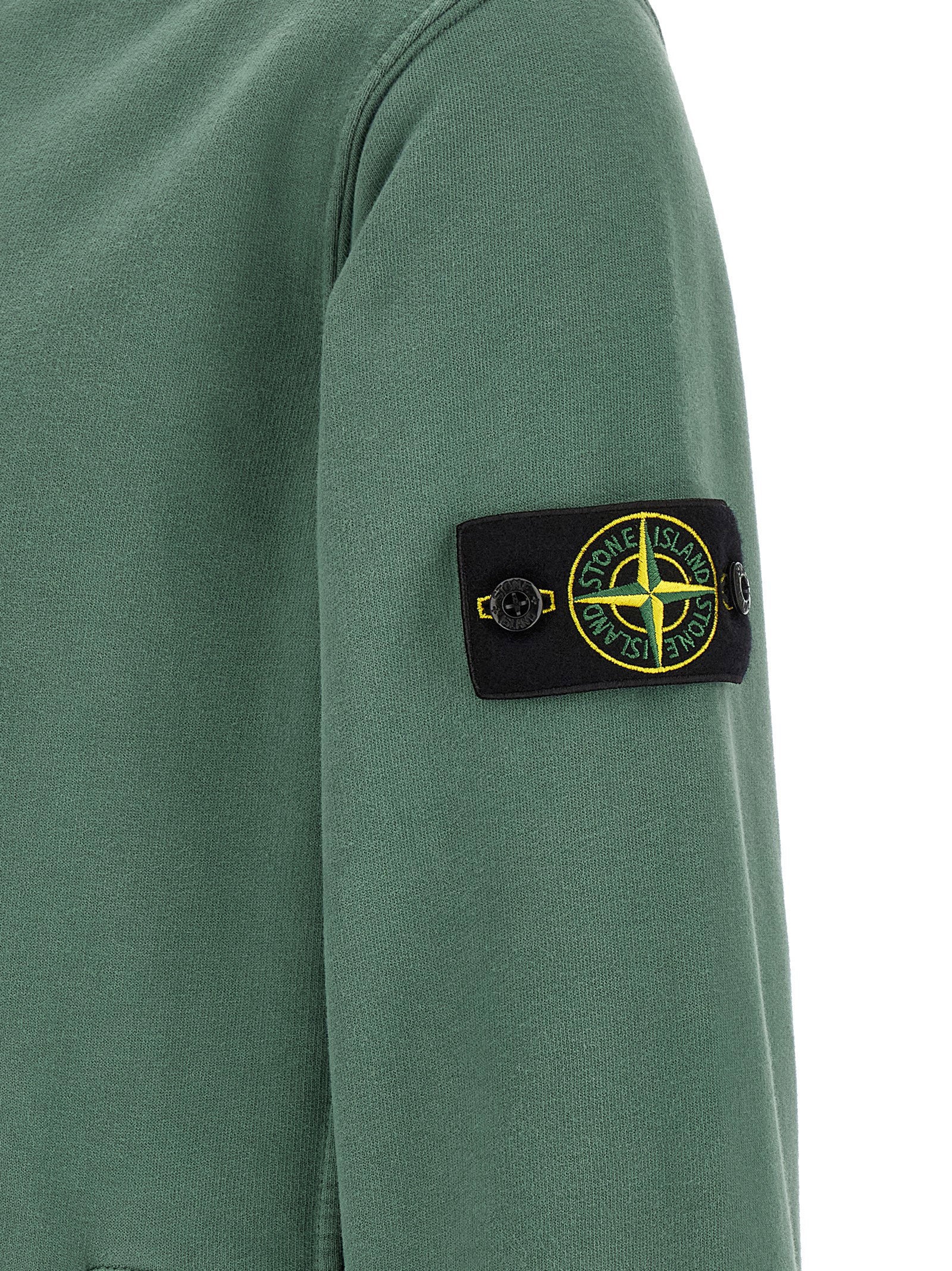 Badge Stone Island Hoodie – 99% cotton, 1% elastane - view 5