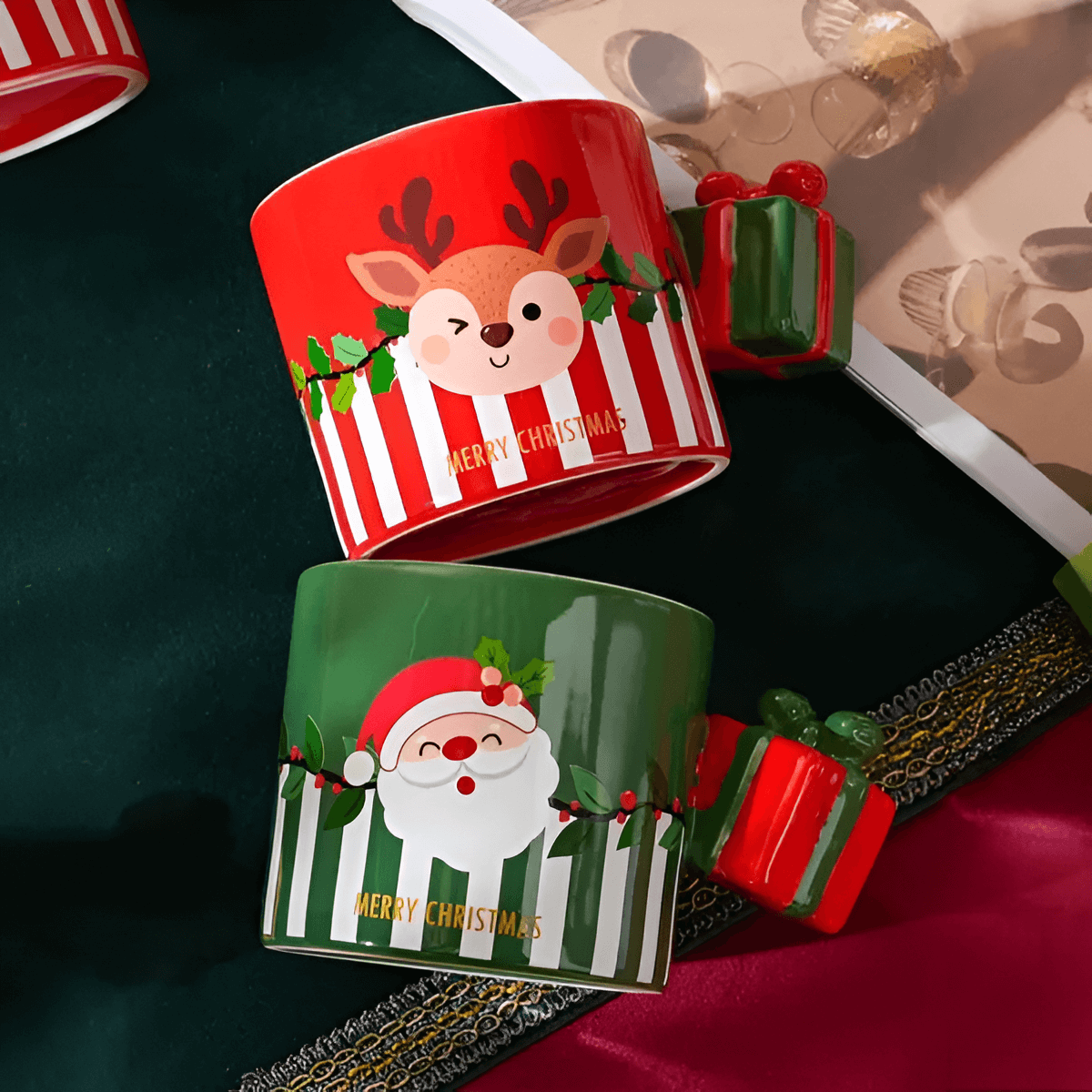 Kush Trading Christmas Gift Box Handle Mug