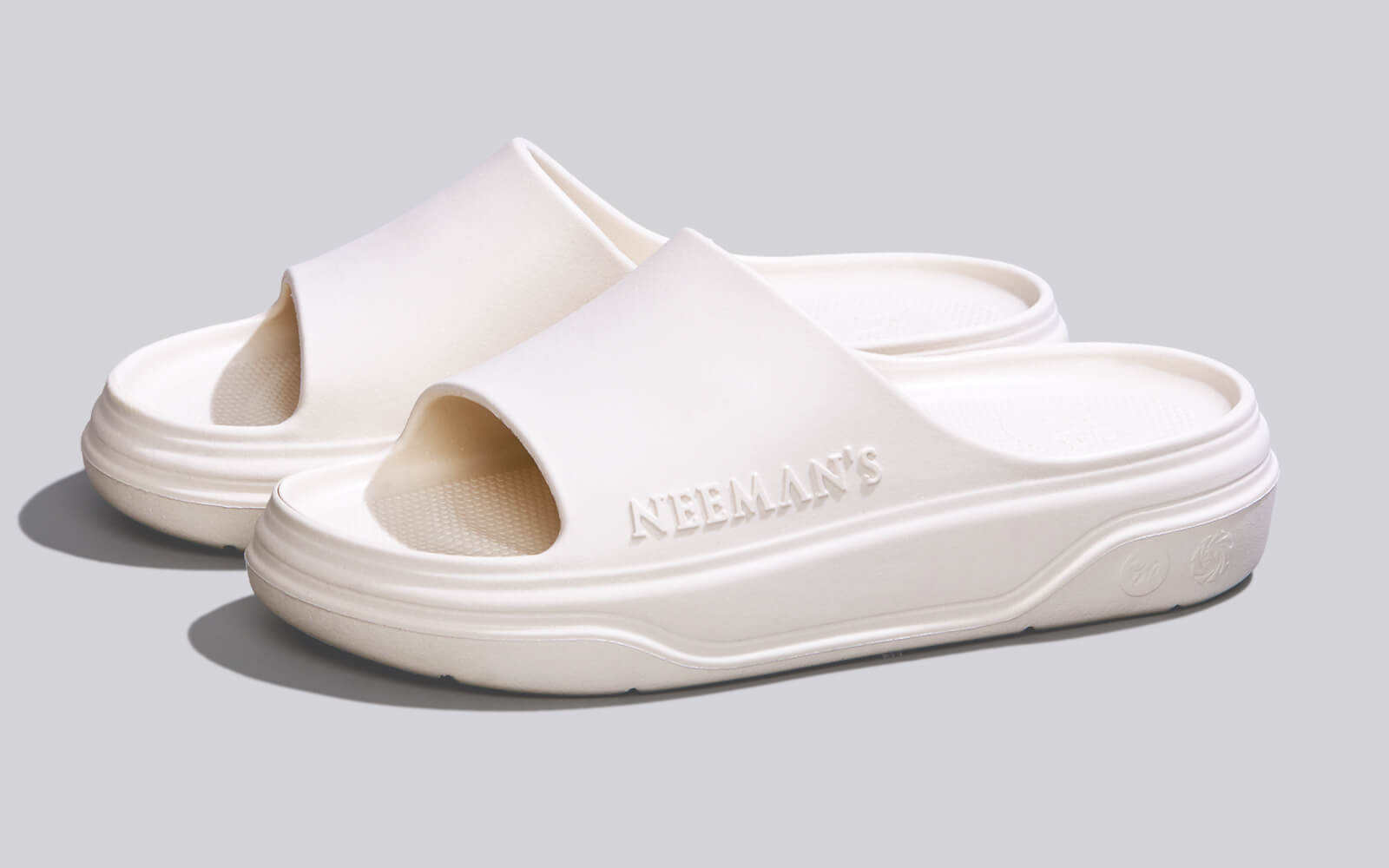 Neeman's Cushers Slides For Women : Ivory White - view 6
