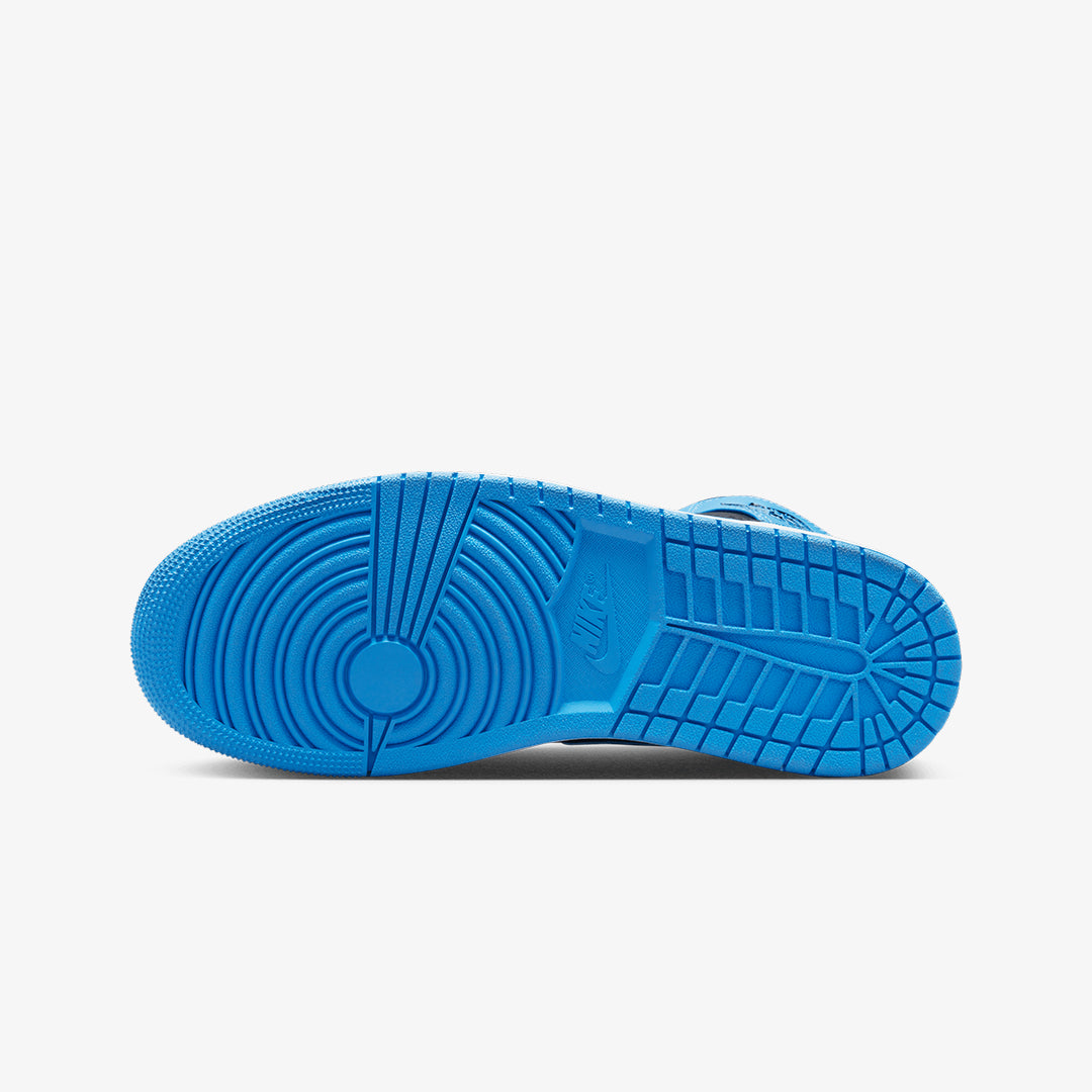 Jordan | AIR JORDAN 1 MID { UNIVERSITY BLUE/BLACK-WHITE - view 5
