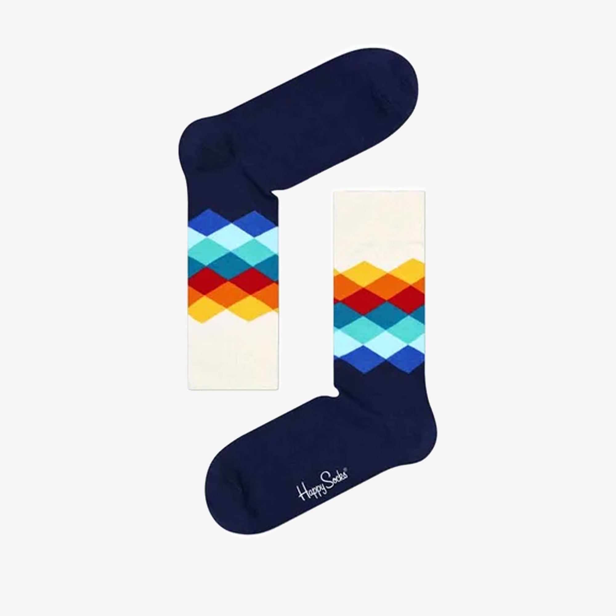 Happy Socks | FADED DIAMOND SOCK { NAVY