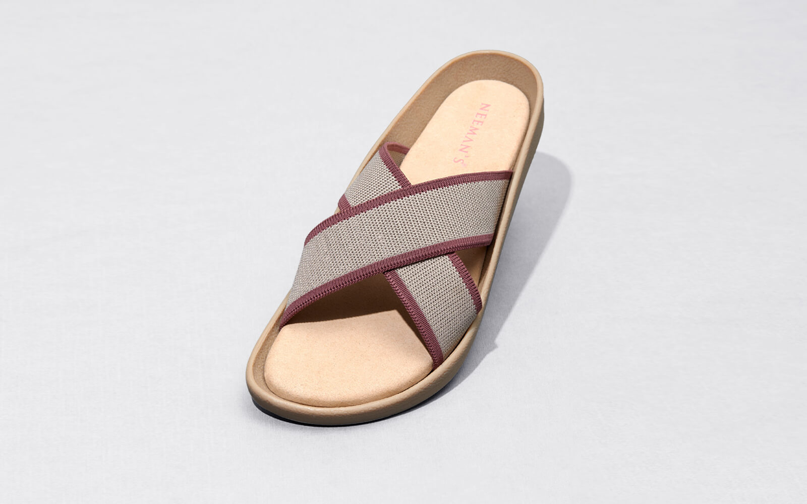 Neeman's Cross Knit Sandals : Beige