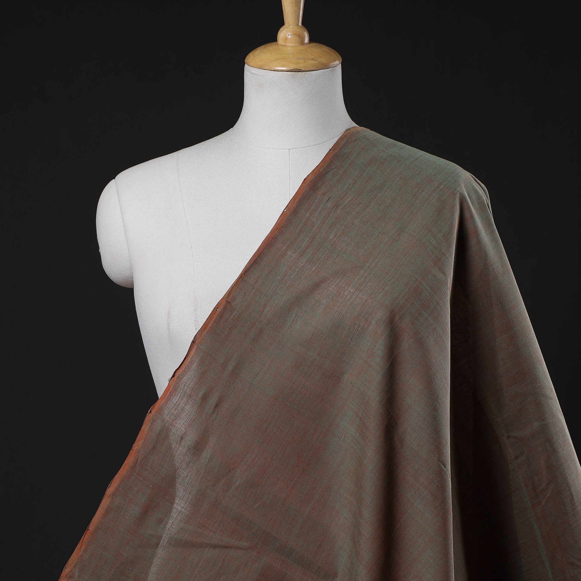 SOUTH KARGHA Brown - Original Mangalagiri Handloom Cotton Fabric