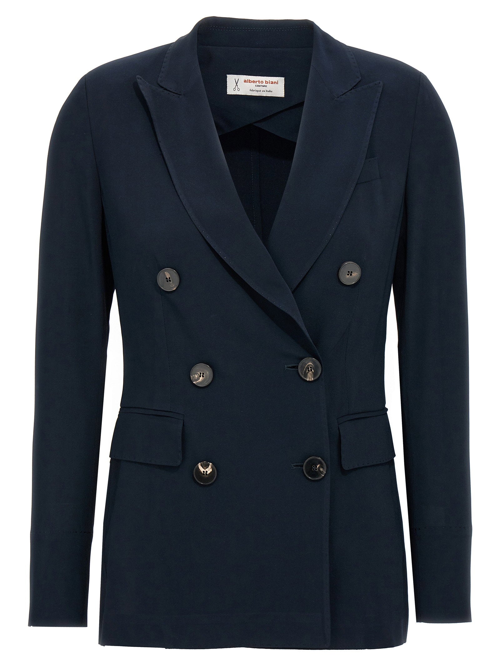 Alberto Biani Double-breasted Blazer – 94% viscose 6% elastane