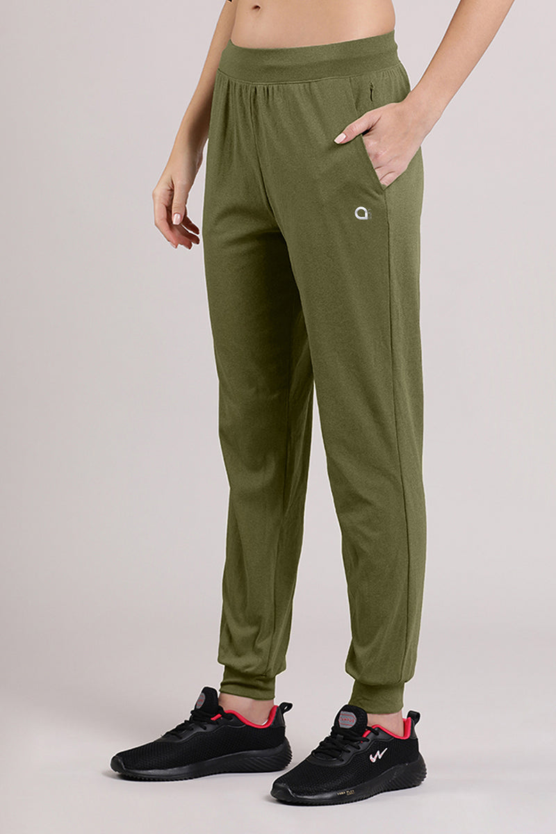 Amante Energize Flexi Joggers - Dark Olive - view 2