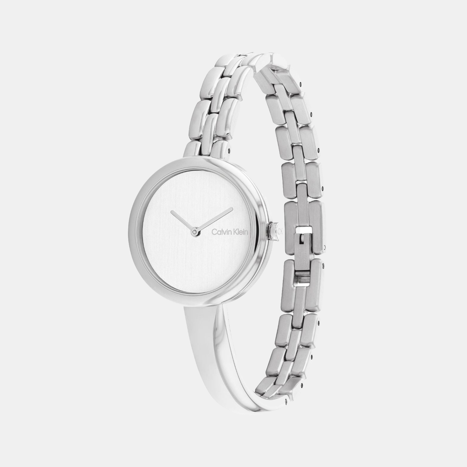 Calvin Klein Bangled Women Quartz Silver Dial Analog Stainless Steel Watch 25200278 - view 2