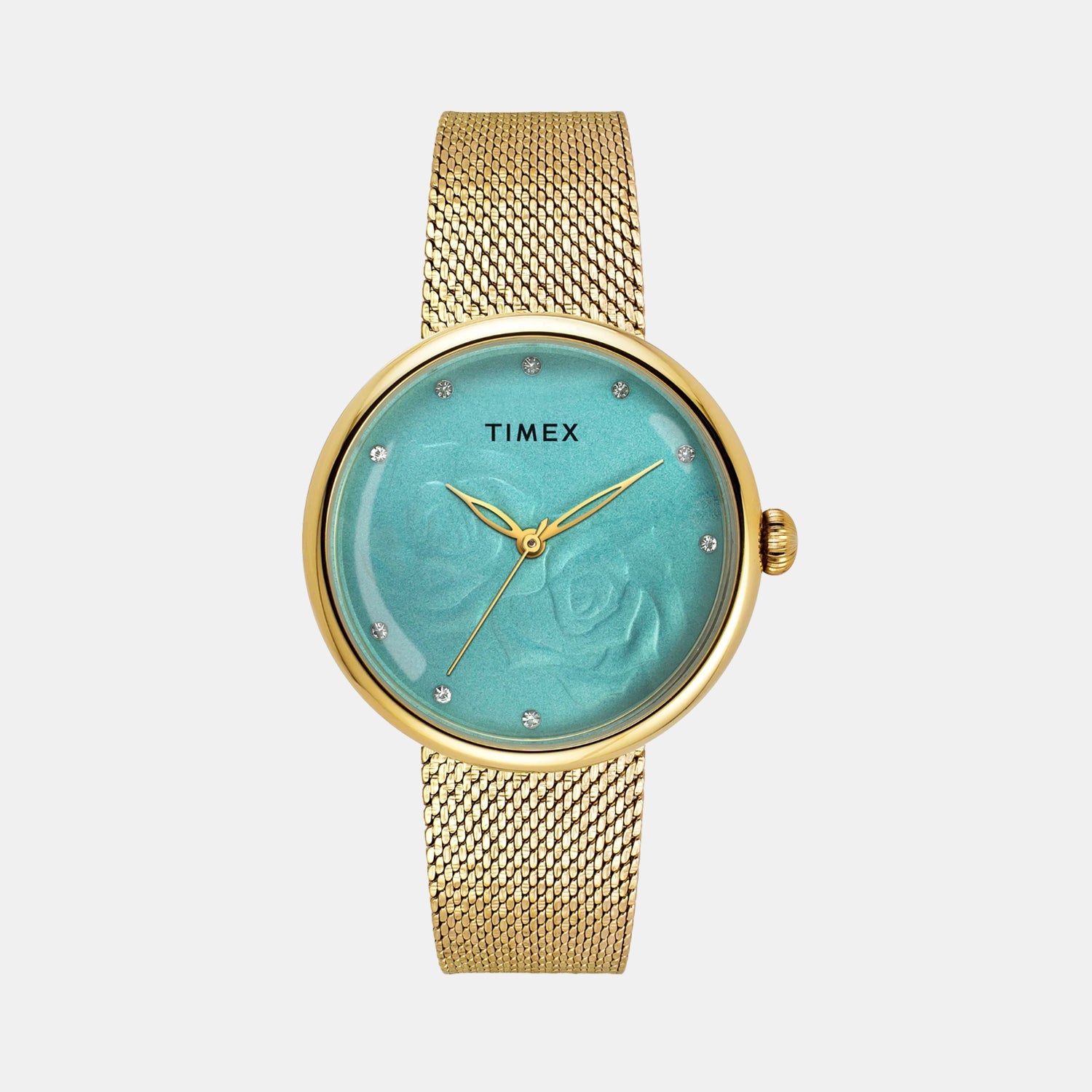 Timex Fashion Women Quartz Blue Dial Analog Stainless Steel Watch TWEL19301