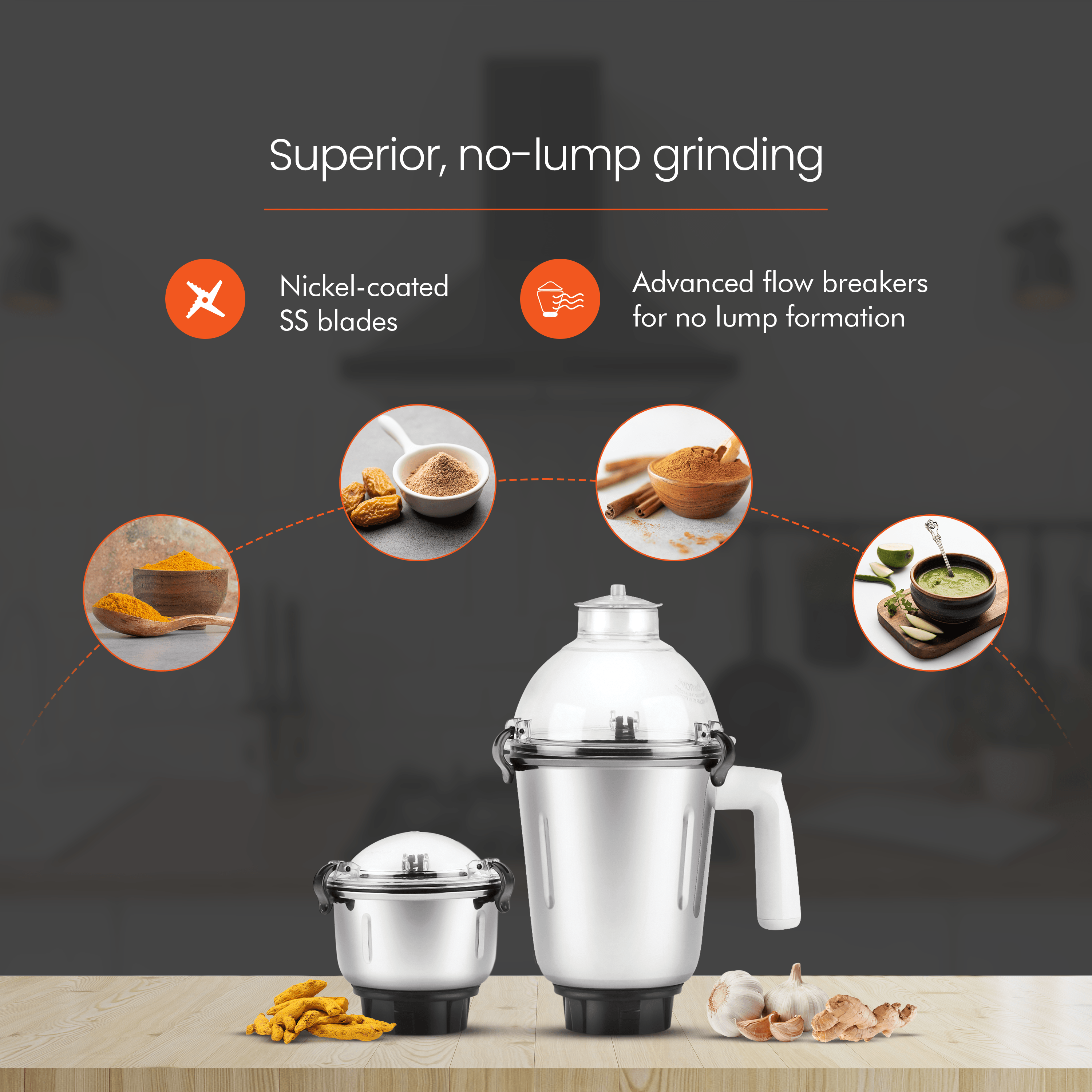 orientelectric Accord 4 Jar Mixer Grinder - view 4