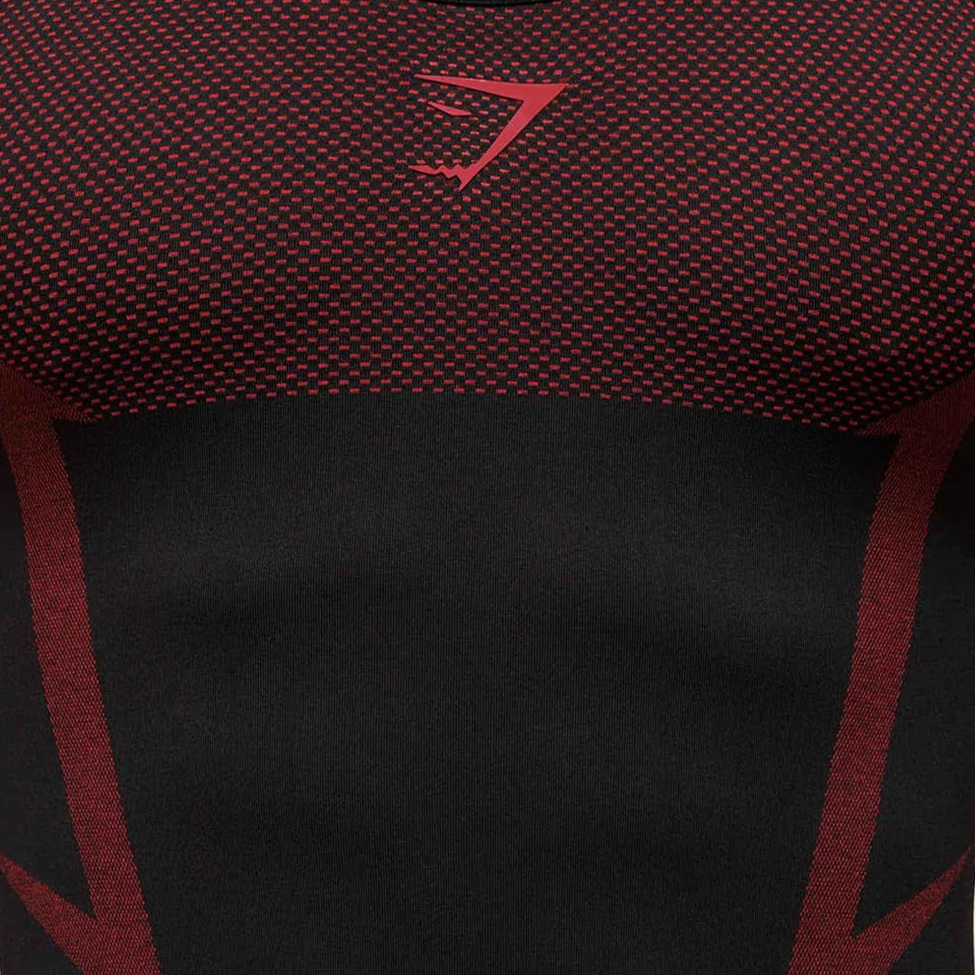 GYMSHARK Onyx 5.0 Seamless Singlet Black/Carmine Red - view 2