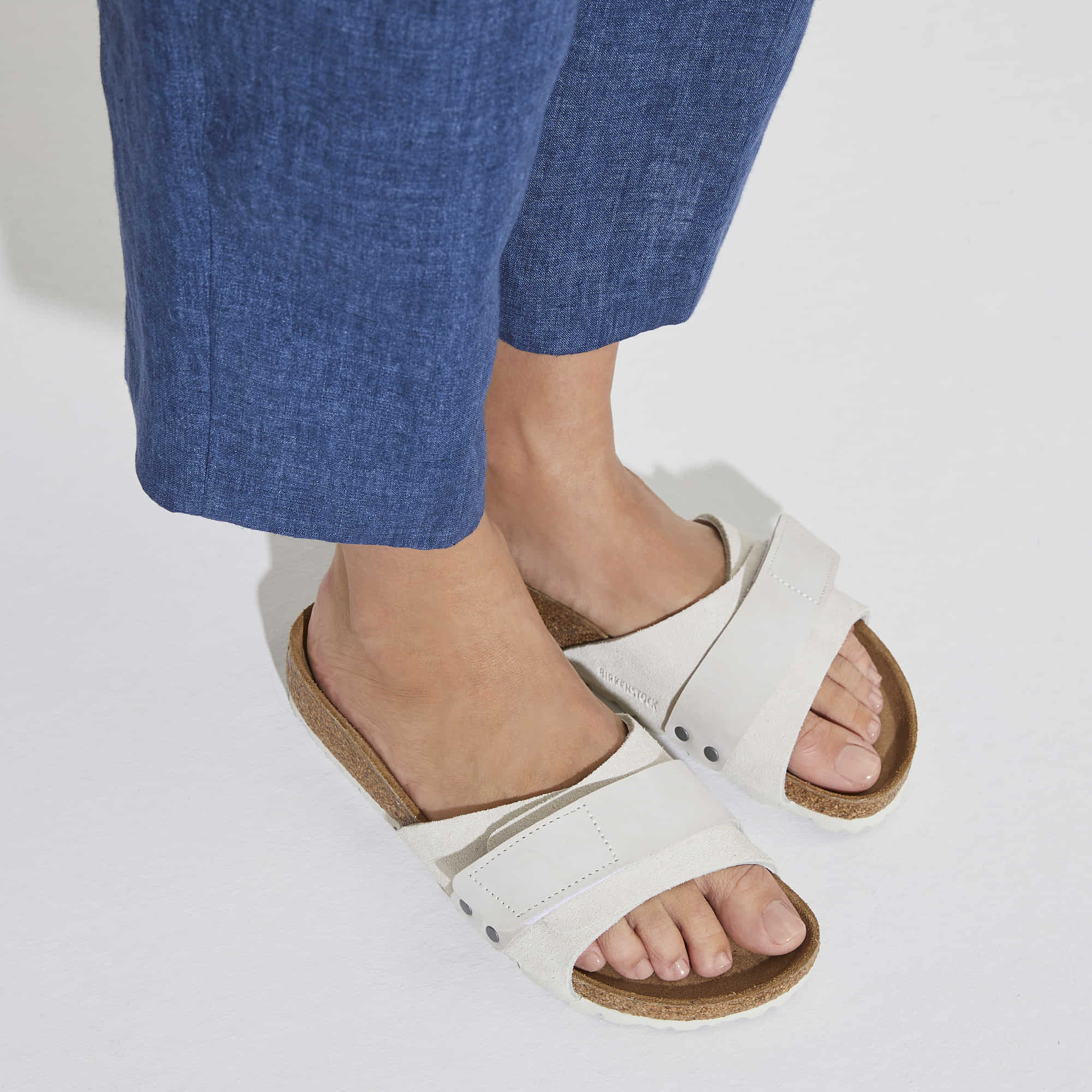 Birkenstock Oita Suede Leather – White White/Antique White - view 7