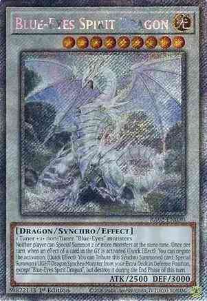 Yu-Gi-Oh! Blue-Eyes Spirit Dragon - RA02-EN030 - Platinum Secret Rare - 1st Edition
