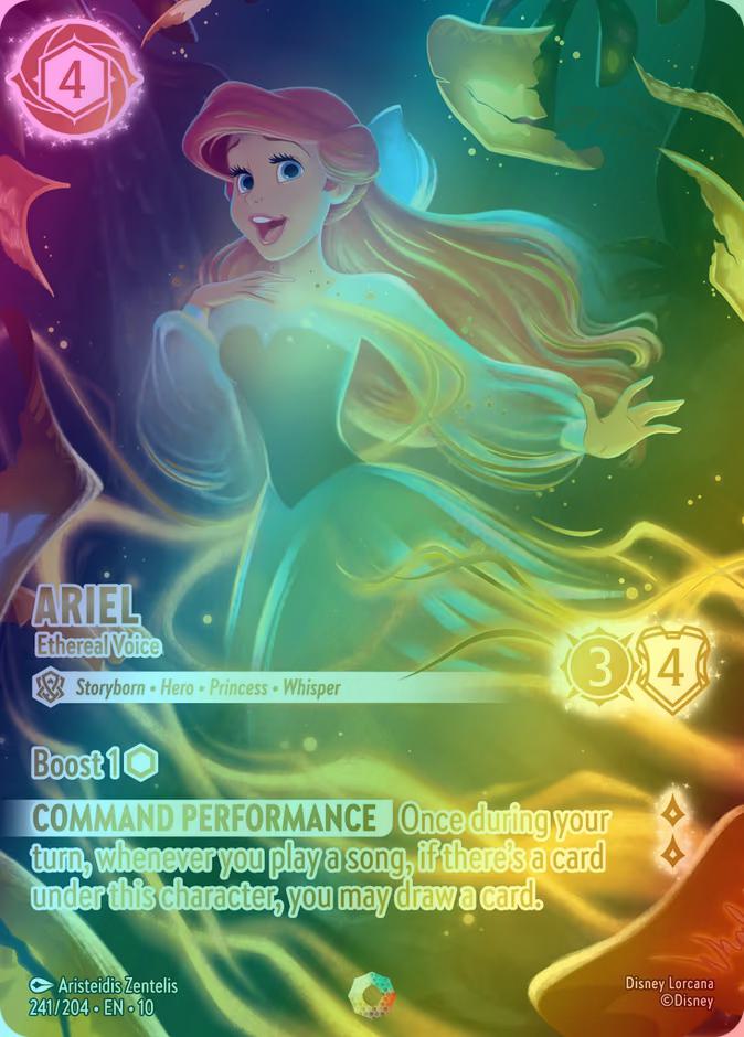 Ethereal voice iconic – Lorcana Ariel - Ethereal Voice (Iconic) - 241/204 [Whispers in the Well] [Holofoil]