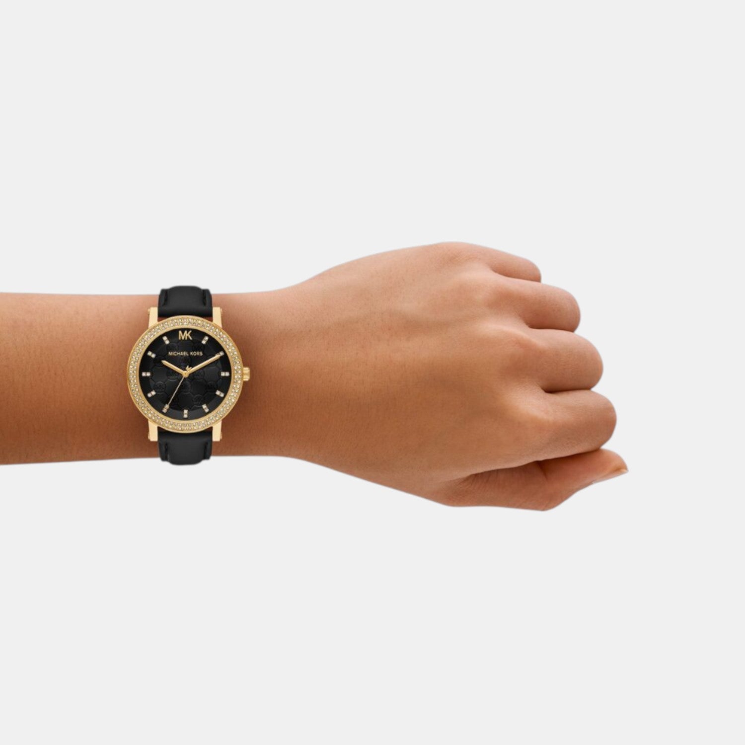 Michael Kors Corey Women Quartz Black Dial Analog Leather Watch MK4896 - view 3