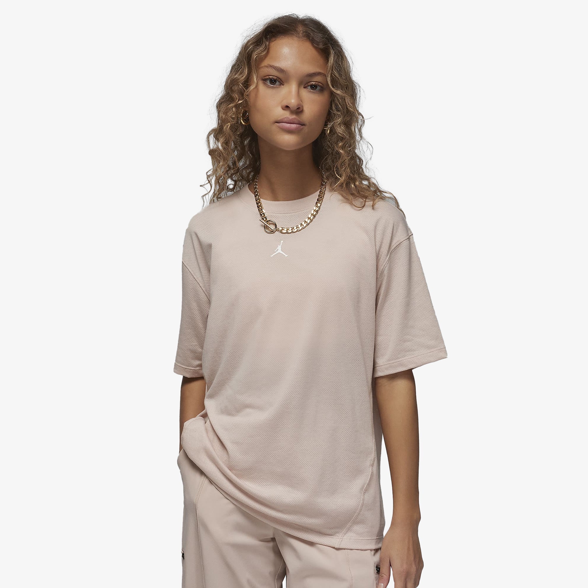 Short-sleeve top particle – Jordan | DIAMOND SHORT-SLEEVE TOP { PARTICLE BEIGE